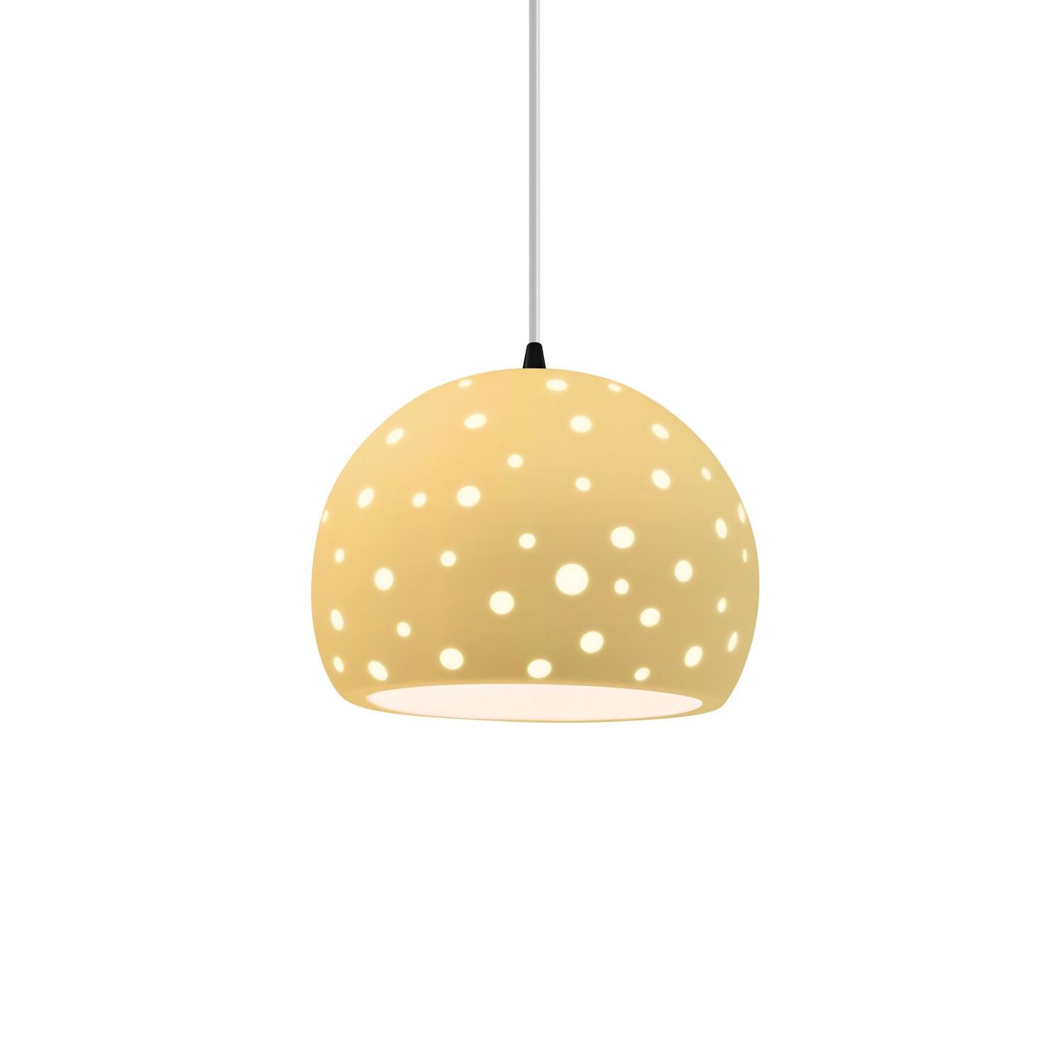 Perforated Globe 7 Inch Mini Pendant by Justice Design Group