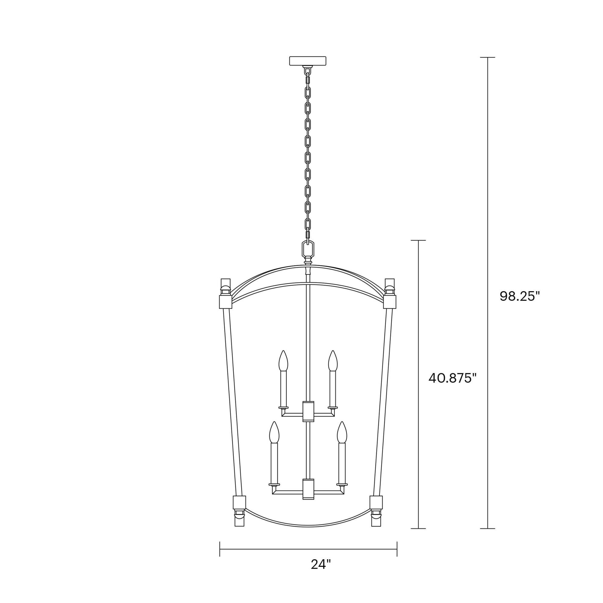 Sean Lavin Thayer 24 Inch 8 Light Chandelier | Capitol Lighting