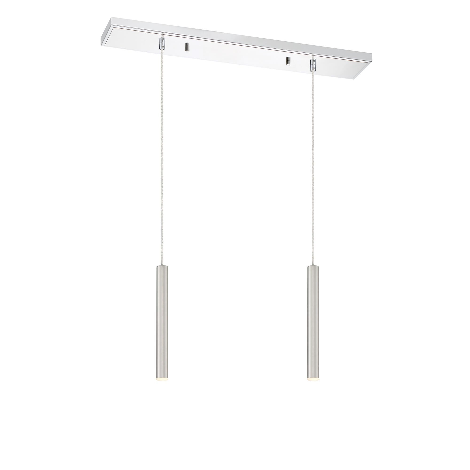 Shown in Chrome finish and Steel glass and Steel shade