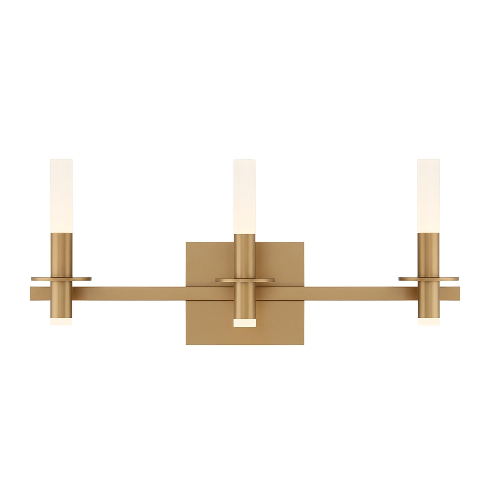 Shown in Gold finish and Frosted White Acrylic glass