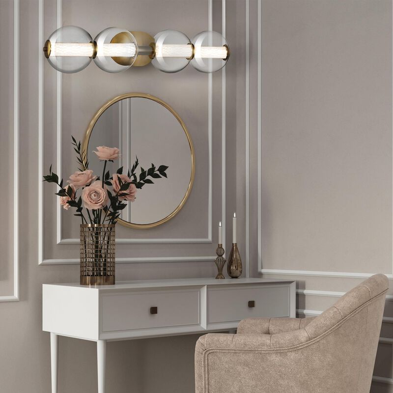 Atomo 30 Inch 4 Light Bath Vanity Light by Eurofase Lighting