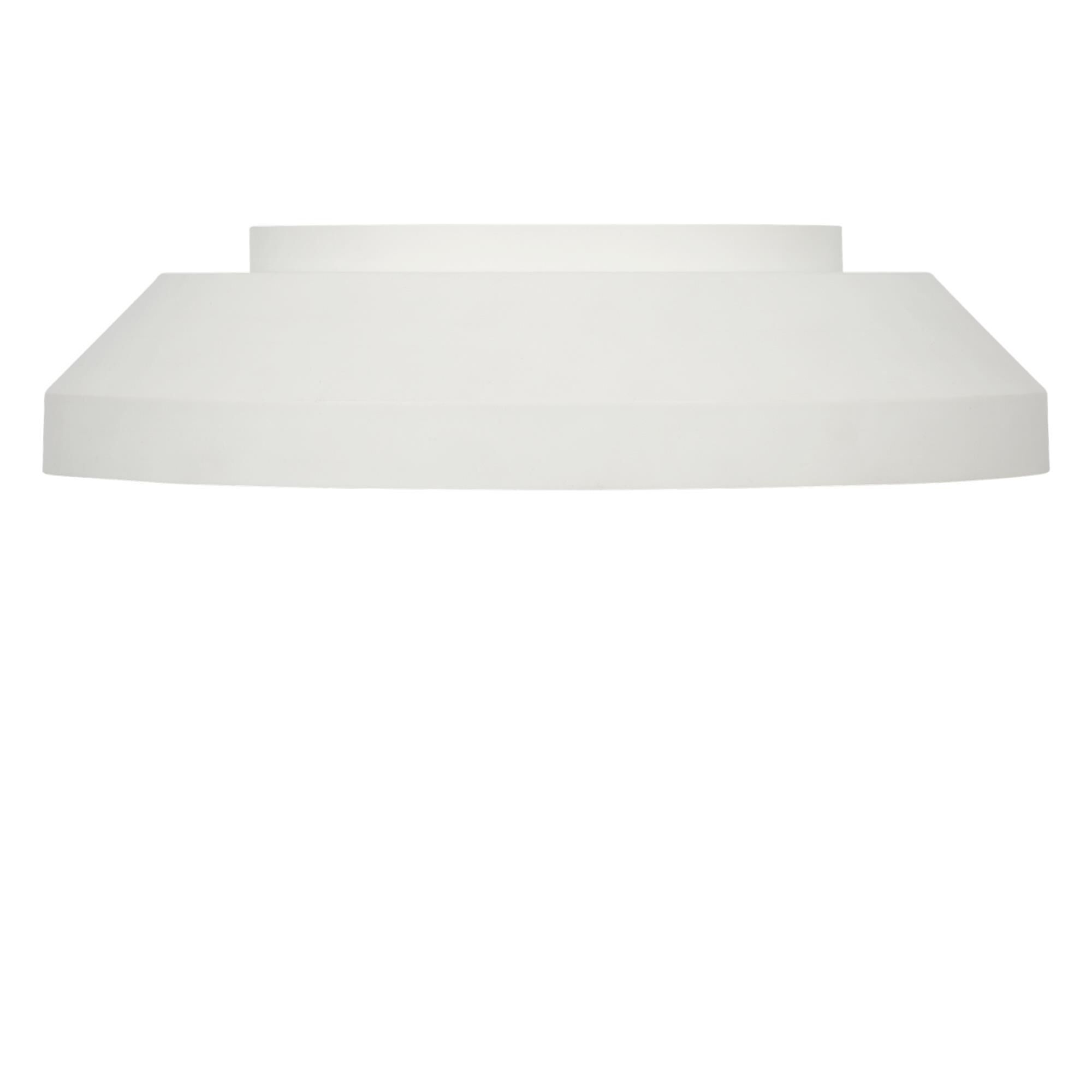 Shown in Matte White finish and White Acrylic shade