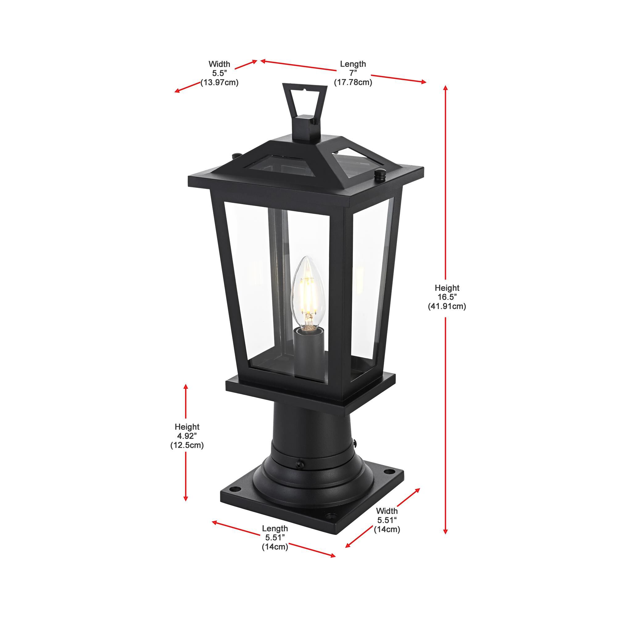 Shown in Black finish
