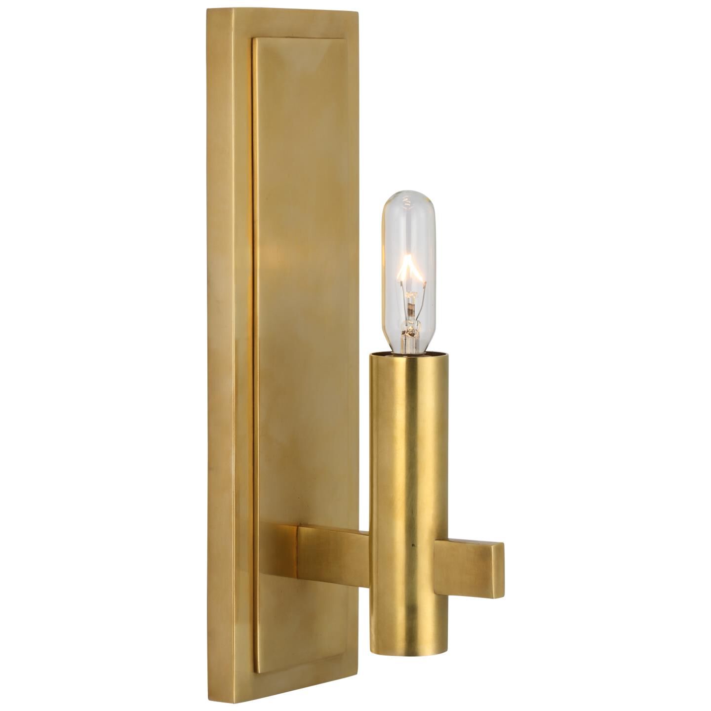 Shown in Antique-Burnished Brass finish and No Shade shade