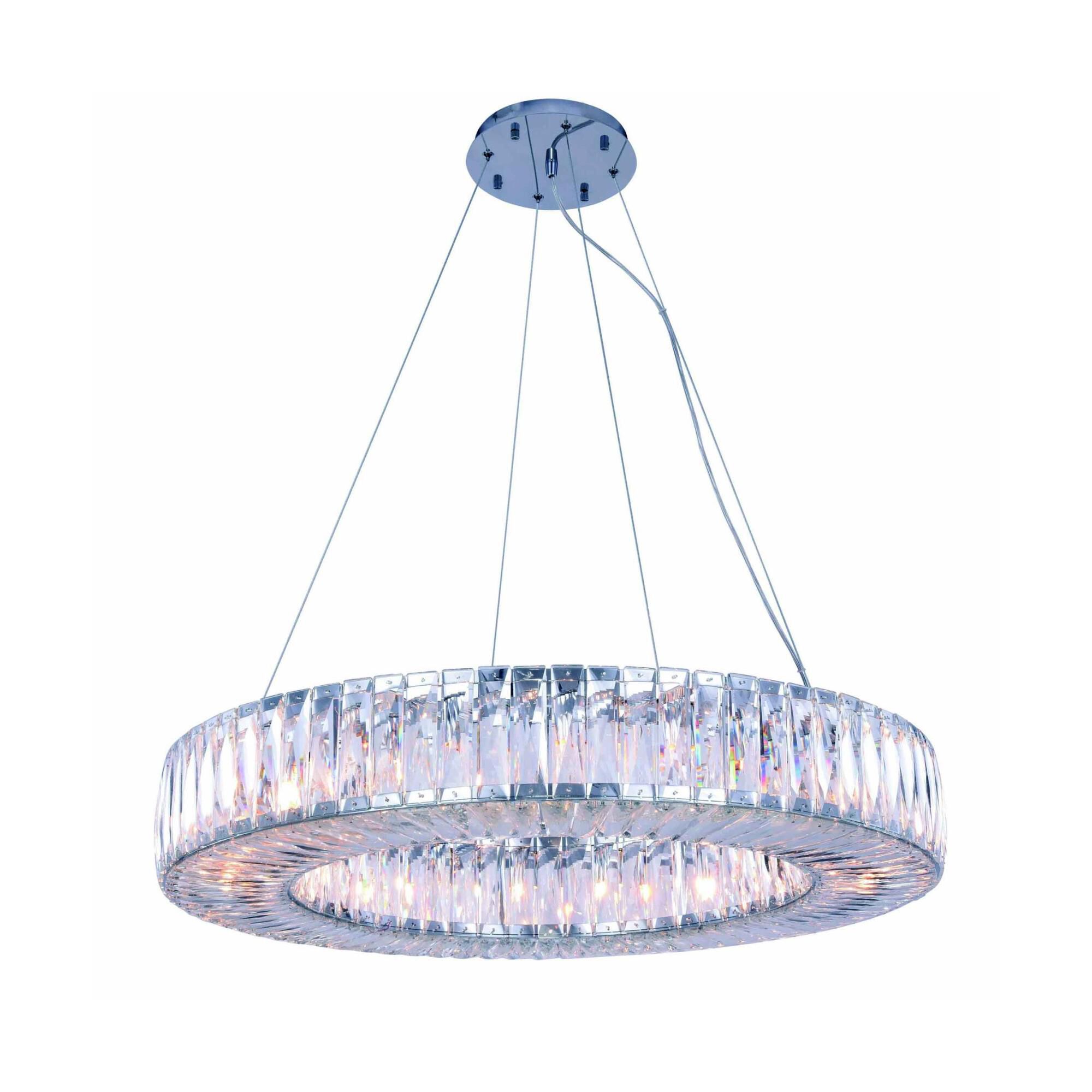 Shown in Chrome finish and Royal Cut crystal