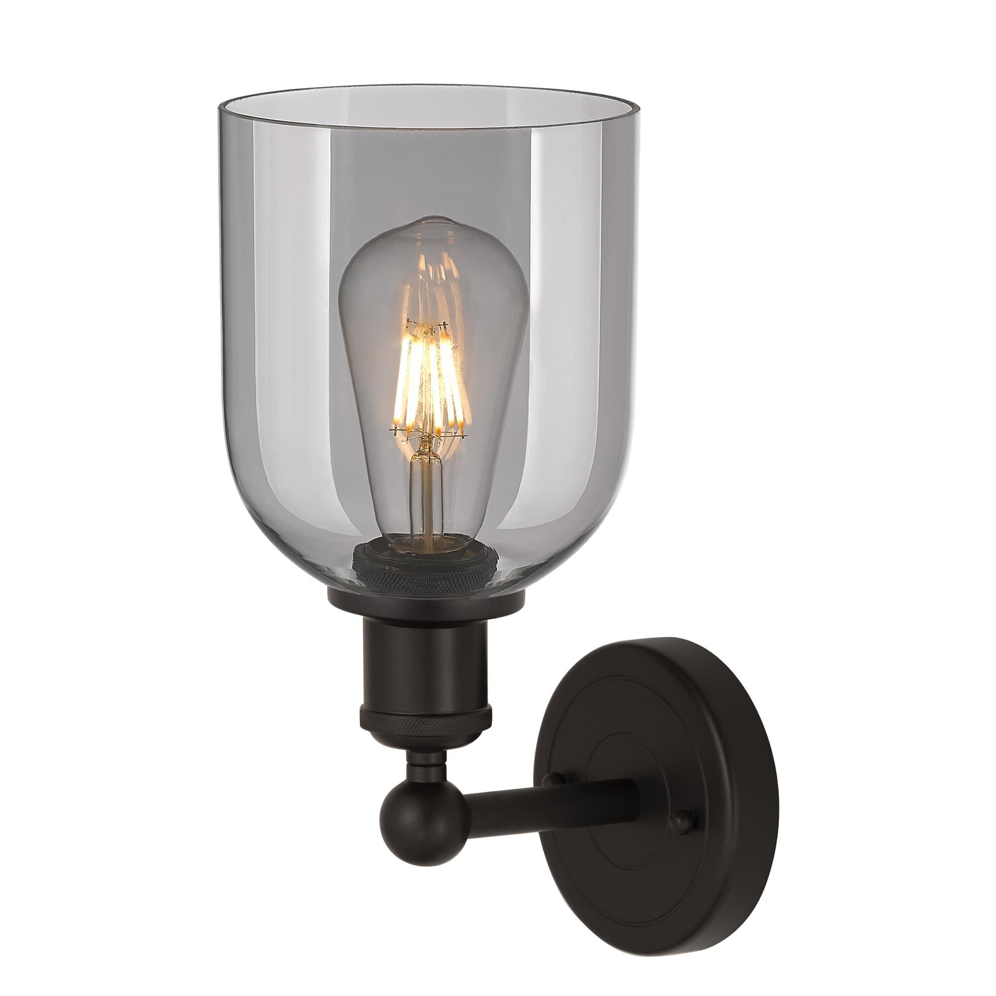 Shown in Oil Rubbed Bronze finish and Light Smoke glass