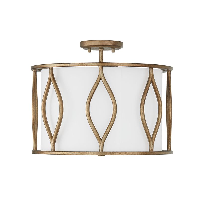 Cohen 16 Inch 3 Light Semi Flush Mount by Capital Lighting Fixture Company