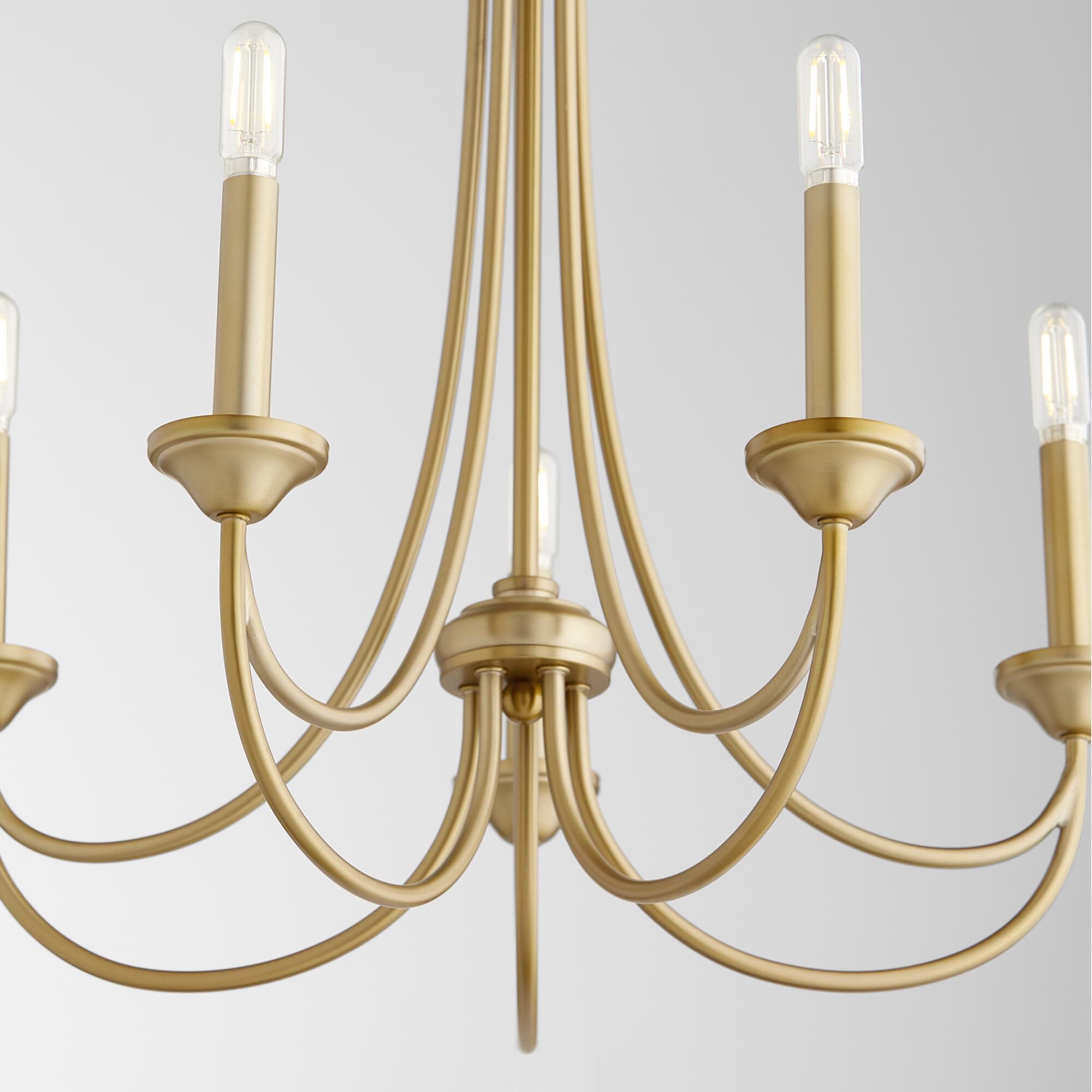 Brooks 22 Inch 5 Light Mini Chandelier by Quorum International