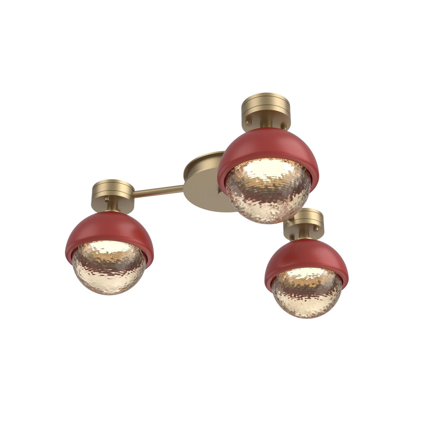 Levi Wilson Cabochon 23 Inch Flush Mount by Hammerton Studio