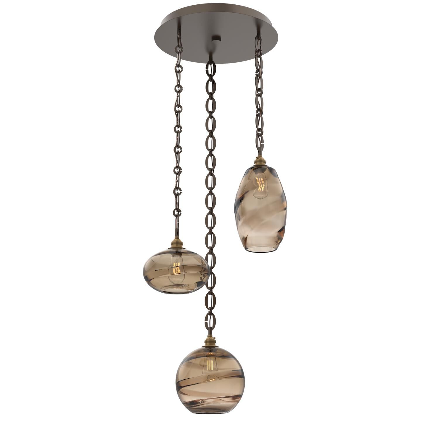 Levi Wilson Misto 21 Inch Multi Light Pendant by Hammerton Studio
