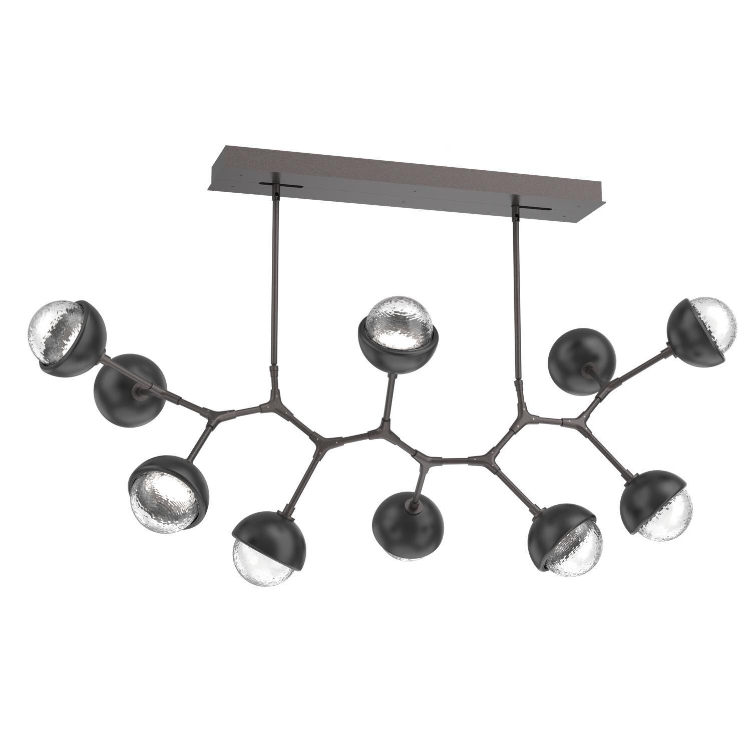 Levi Wilson Cabochon 56 Inch Linear Suspension Light by Hammerton Studio