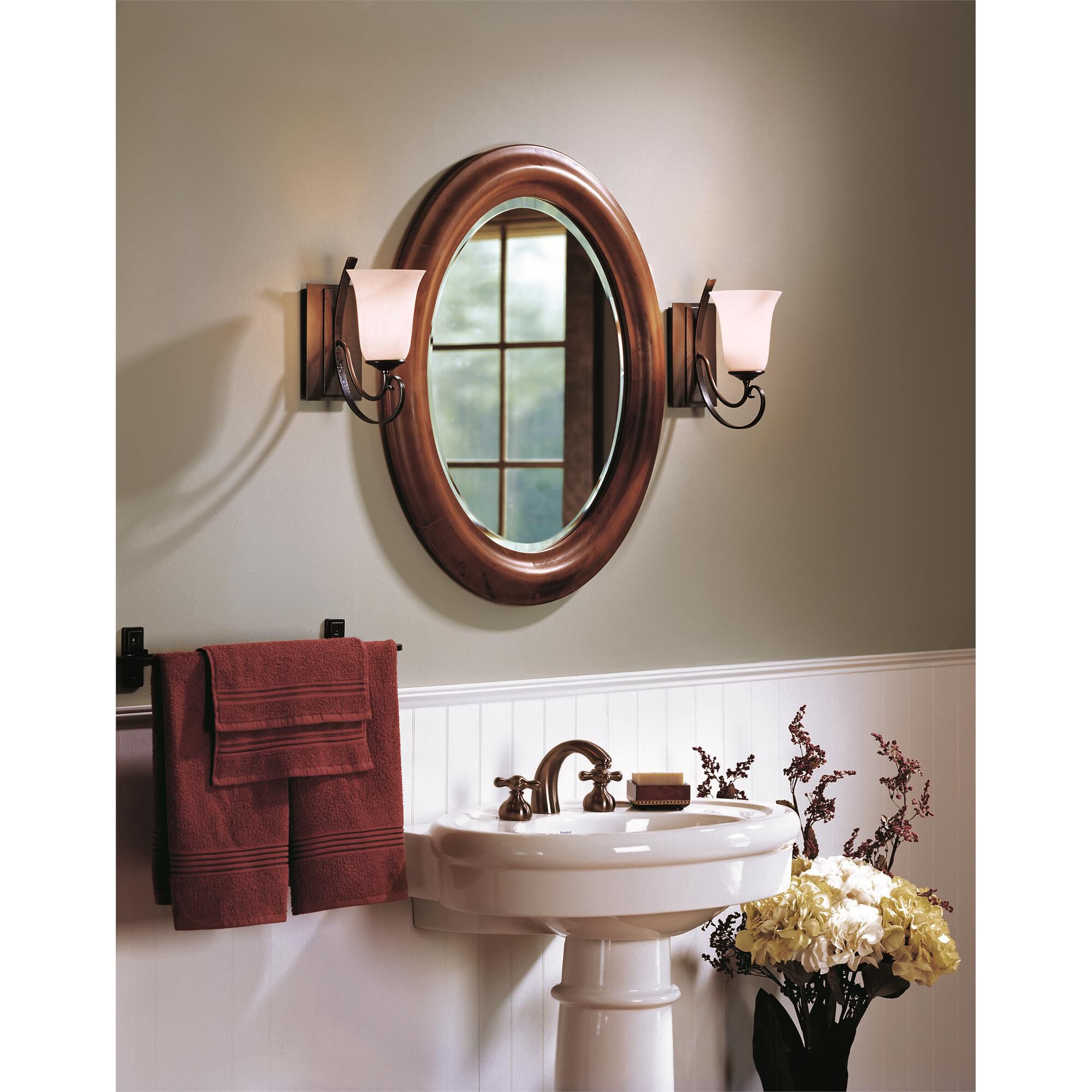 Shown in Bronze finish and Opal  glass