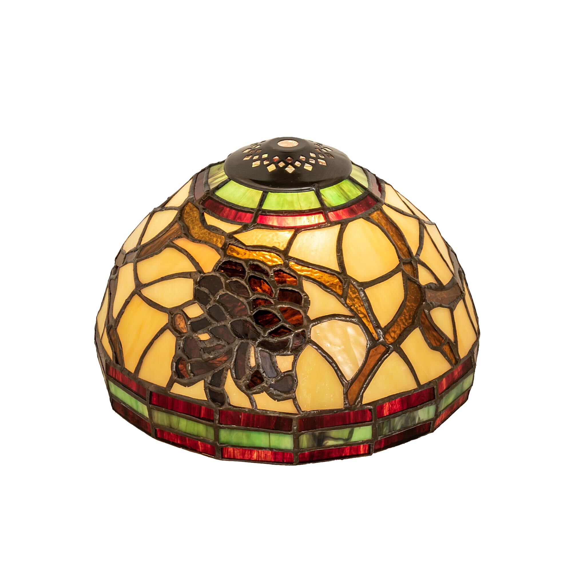 Shown with Ruby;Amber /Acrylic;Green;Chocolate;Beige glass