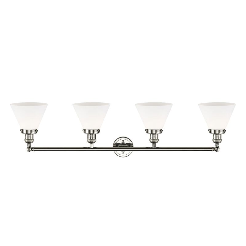 Bruno Marashlian Large Cone 43 Inch 4 Light Bath Vanity Light by Innovations Lighting