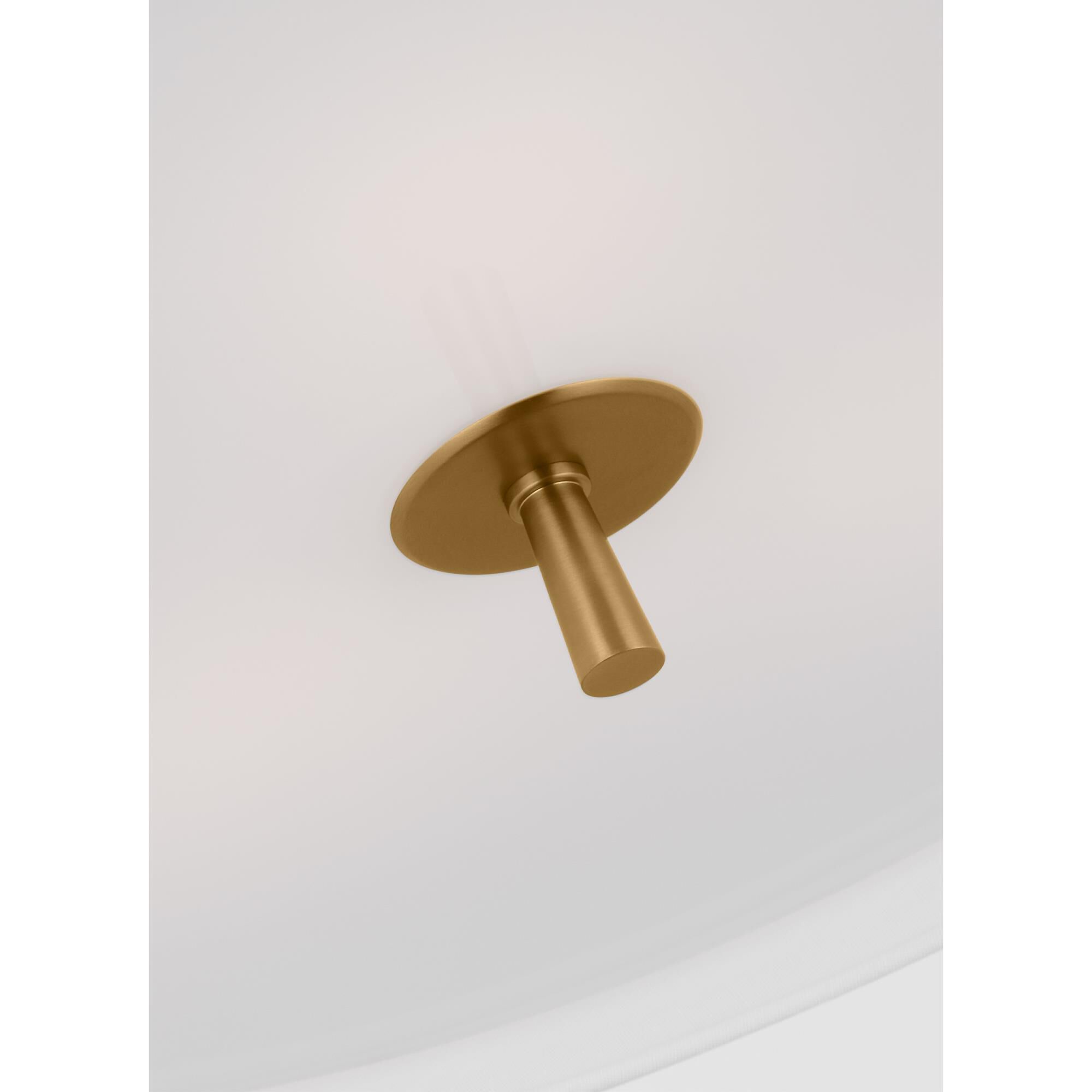 Shown in Rattan finish and White Linen shade