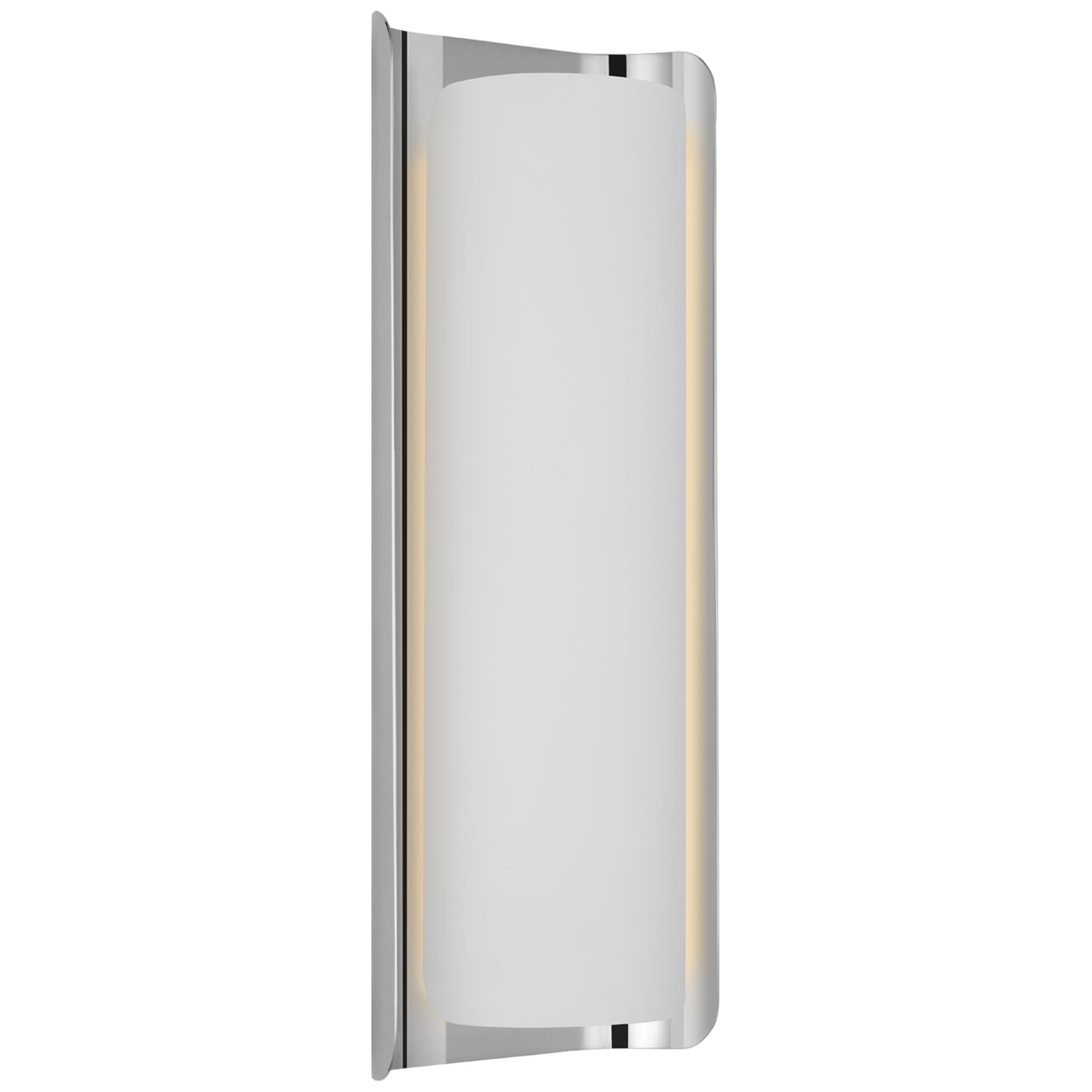 Shown in Polished Nickel and White finish