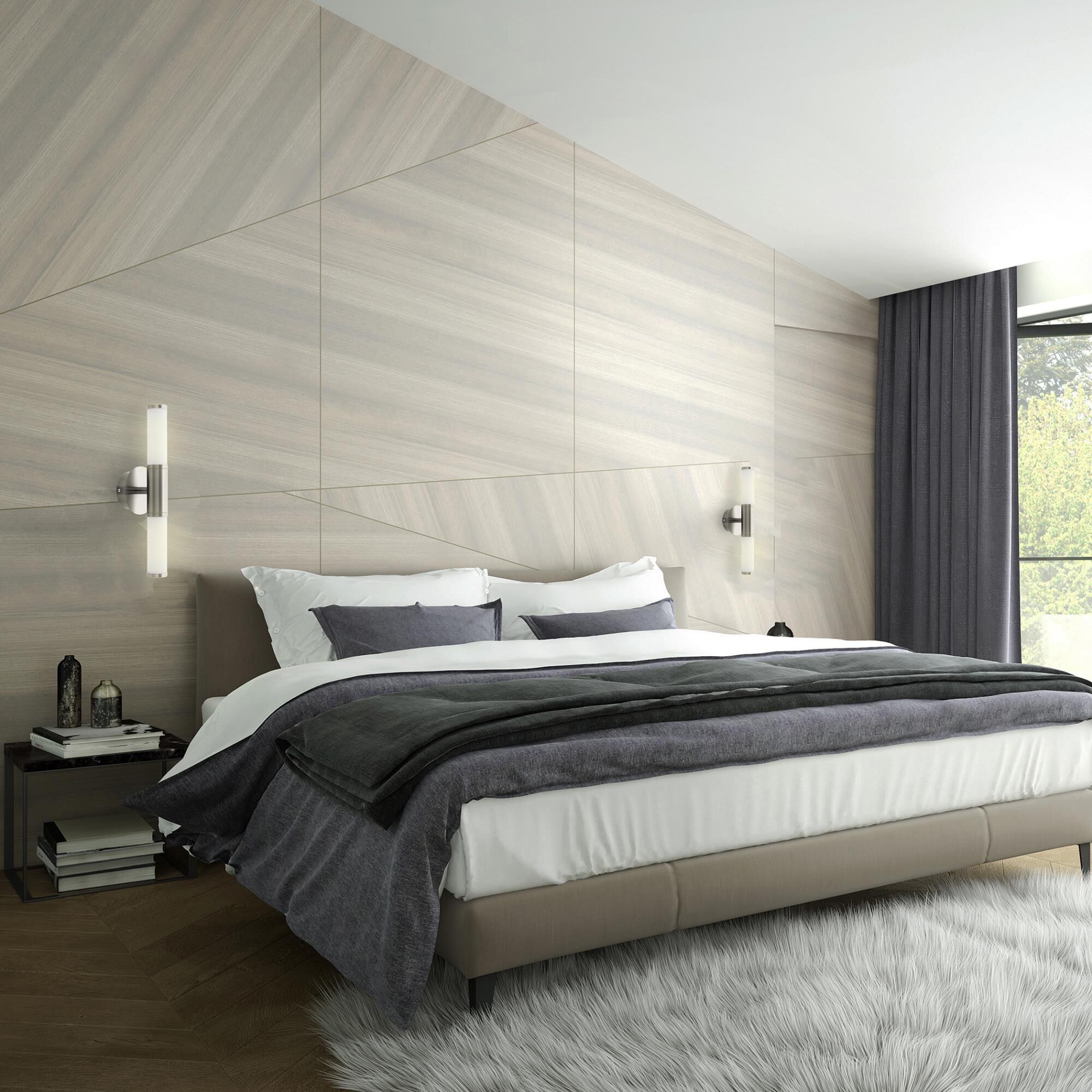 Shown in Satin Nickel finish and Opal glass