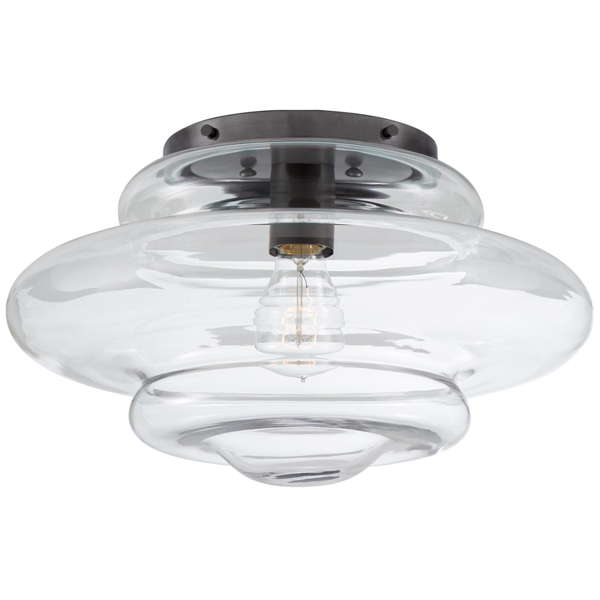 Shown in Bronze finish and Clear glass