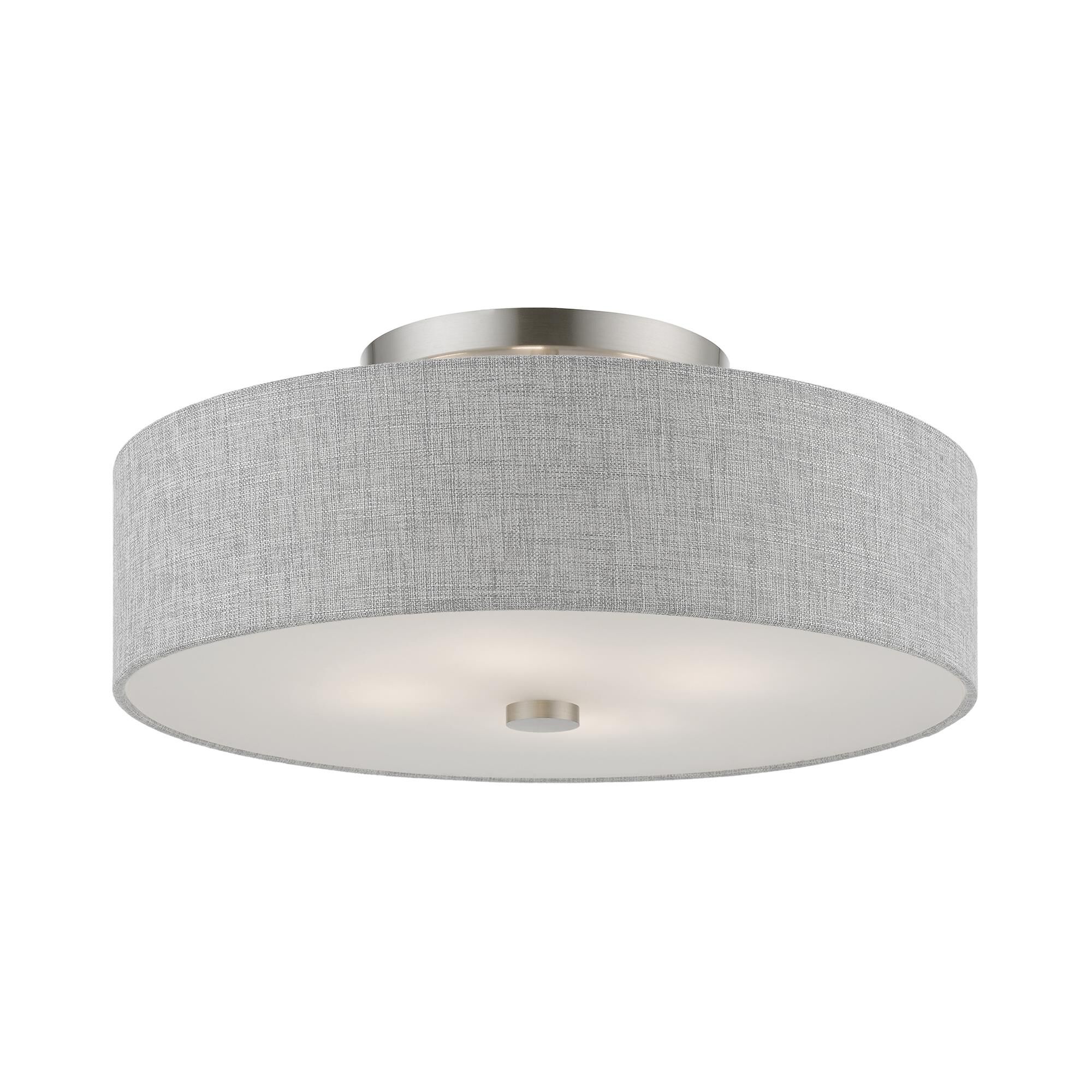 Dakota 18 Inch 4 Light Semi Flush Mount by Livex Lighting