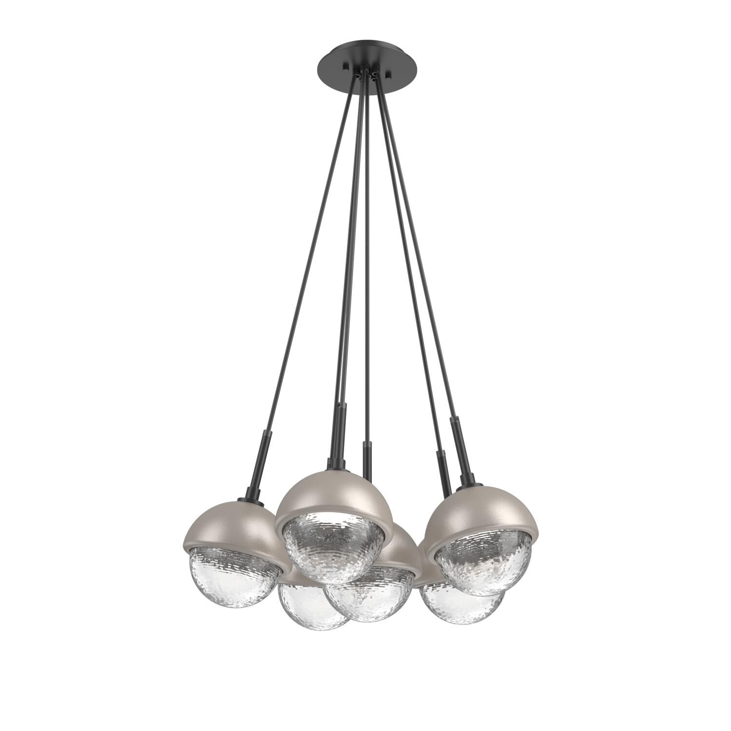 Levi Wilson Cabochon 19 Inch Multi Pendant Light by Hammerton Studio