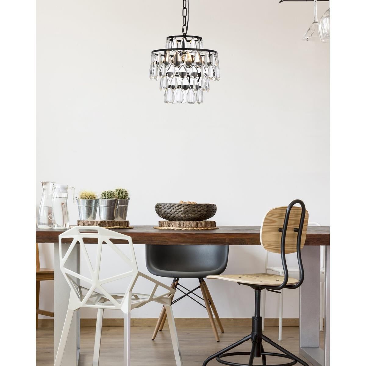 Mila 12 Inch Mini Pendant by Elegant Lighting