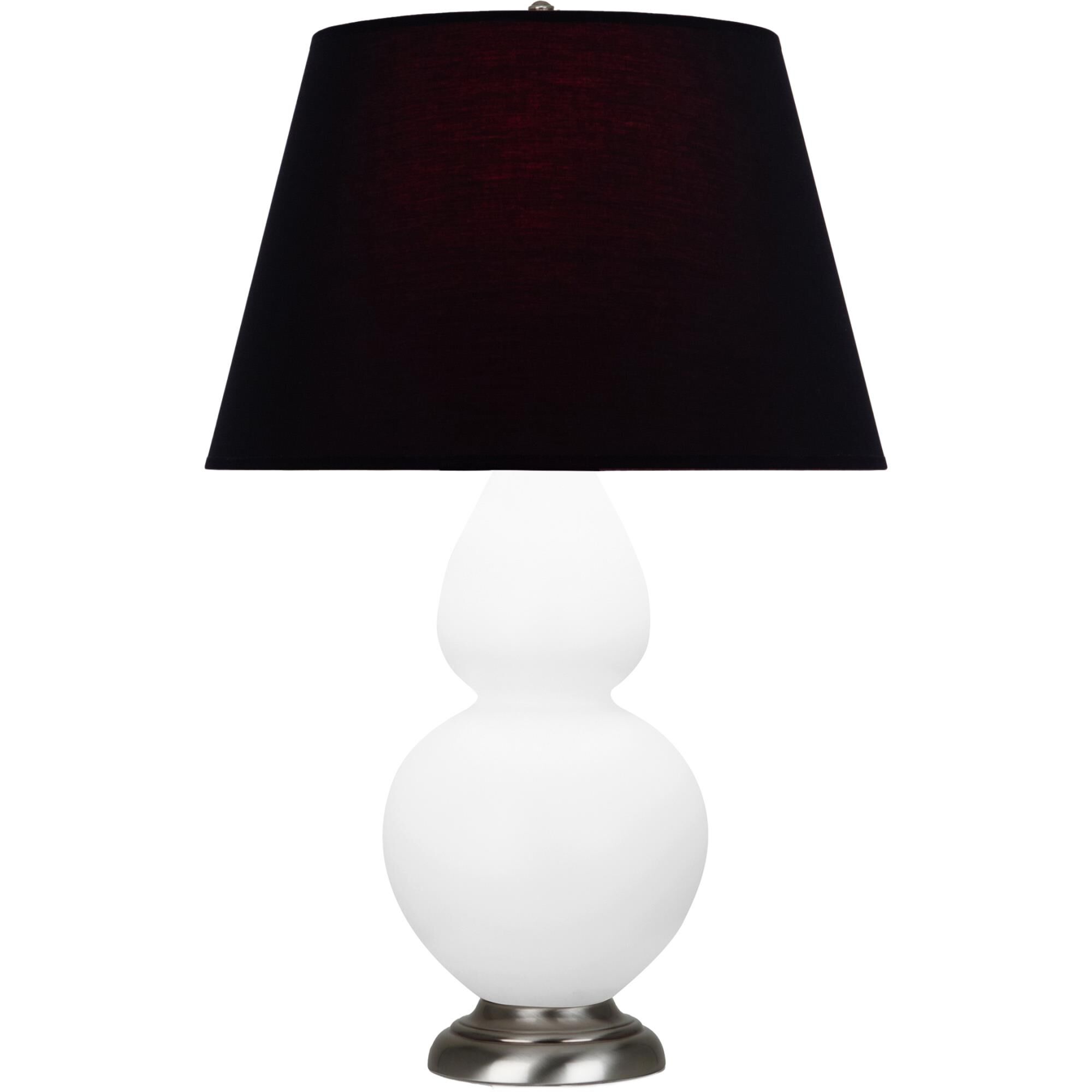 Shown in Matte Daisy finish and Ink Black with Rose Red Lining shade and Antique Silver accent