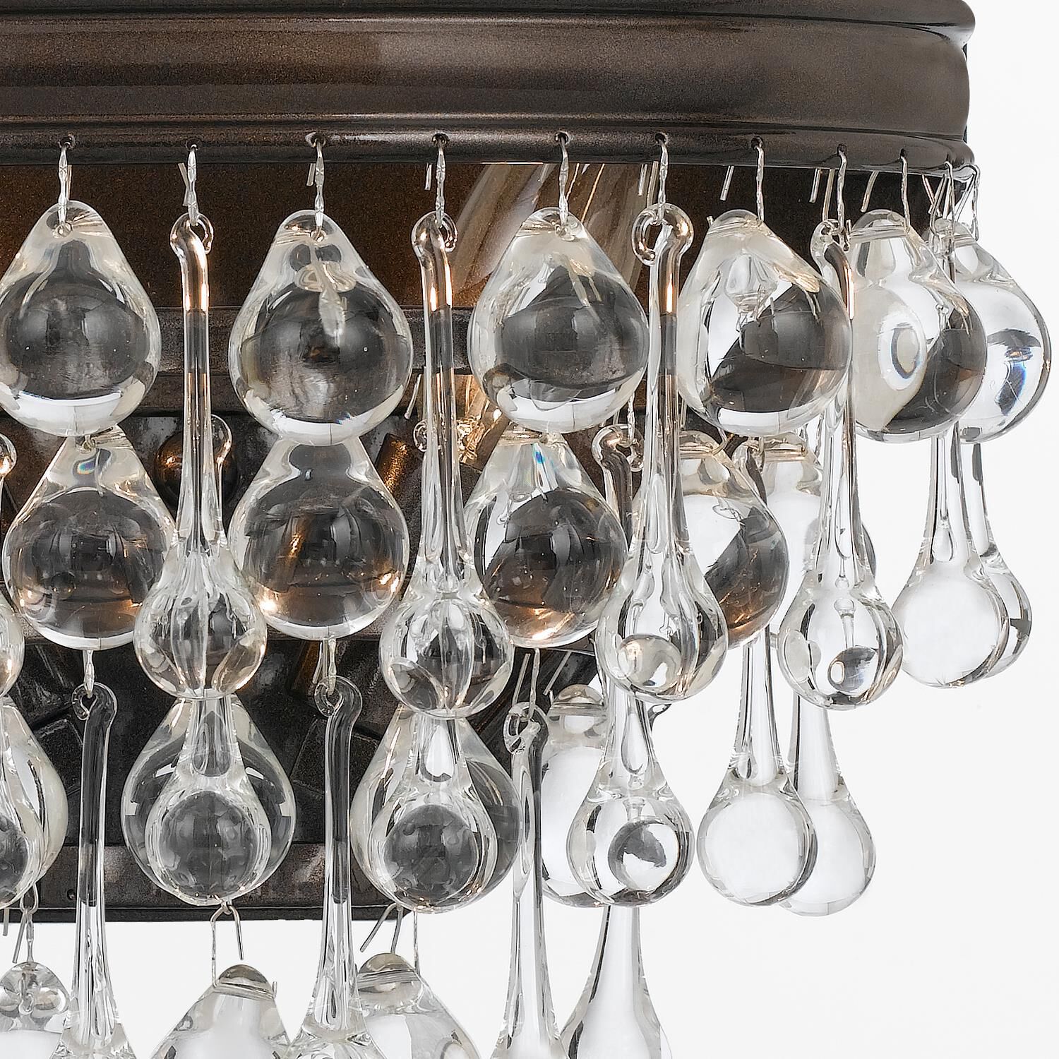 Shown in Vibrant Bronze finish and Glass Balls crystal