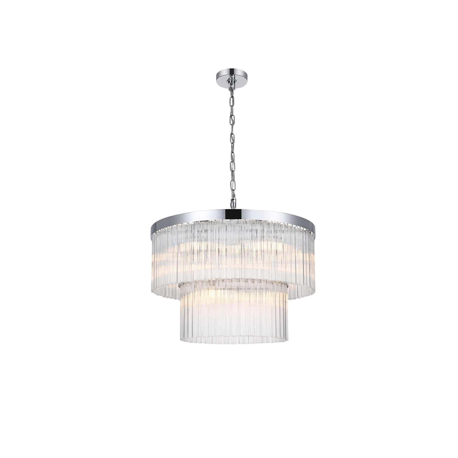 Harlow 24 Inch Chandelier by Elegant Lighting