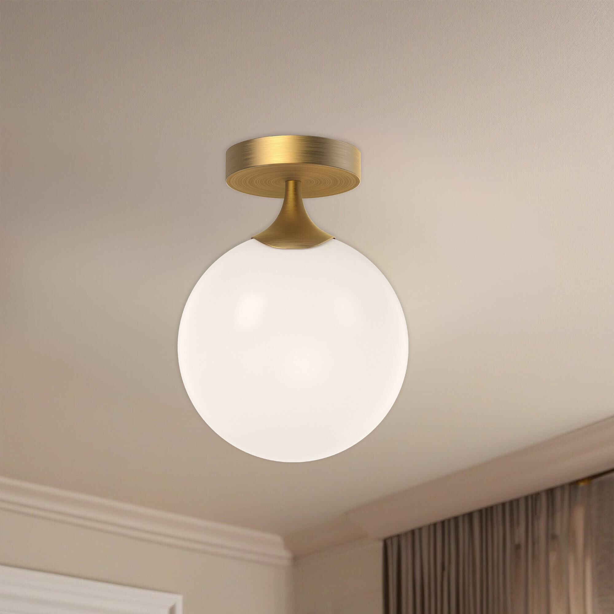 Nouveau 1 Light Flush Mount by Alora Mood