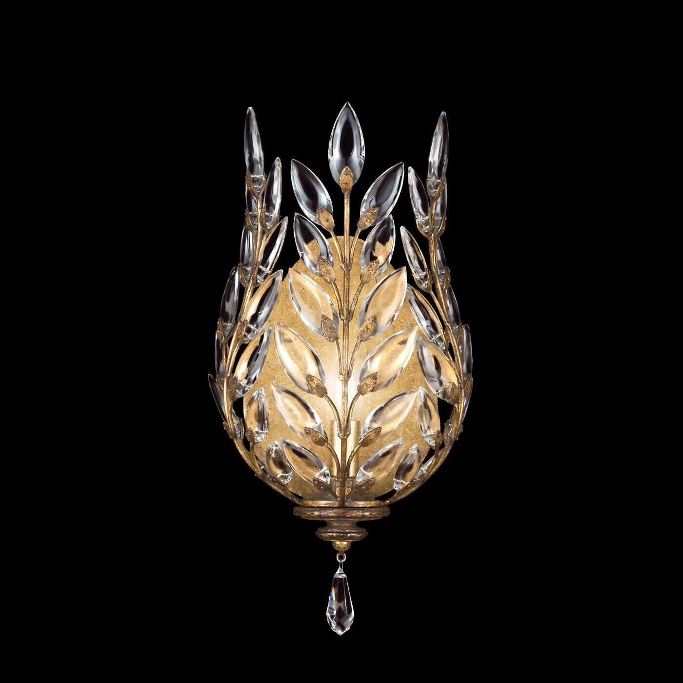 Crystal Laurel Wall Sconce by Fine Art Handcrafted Lighting