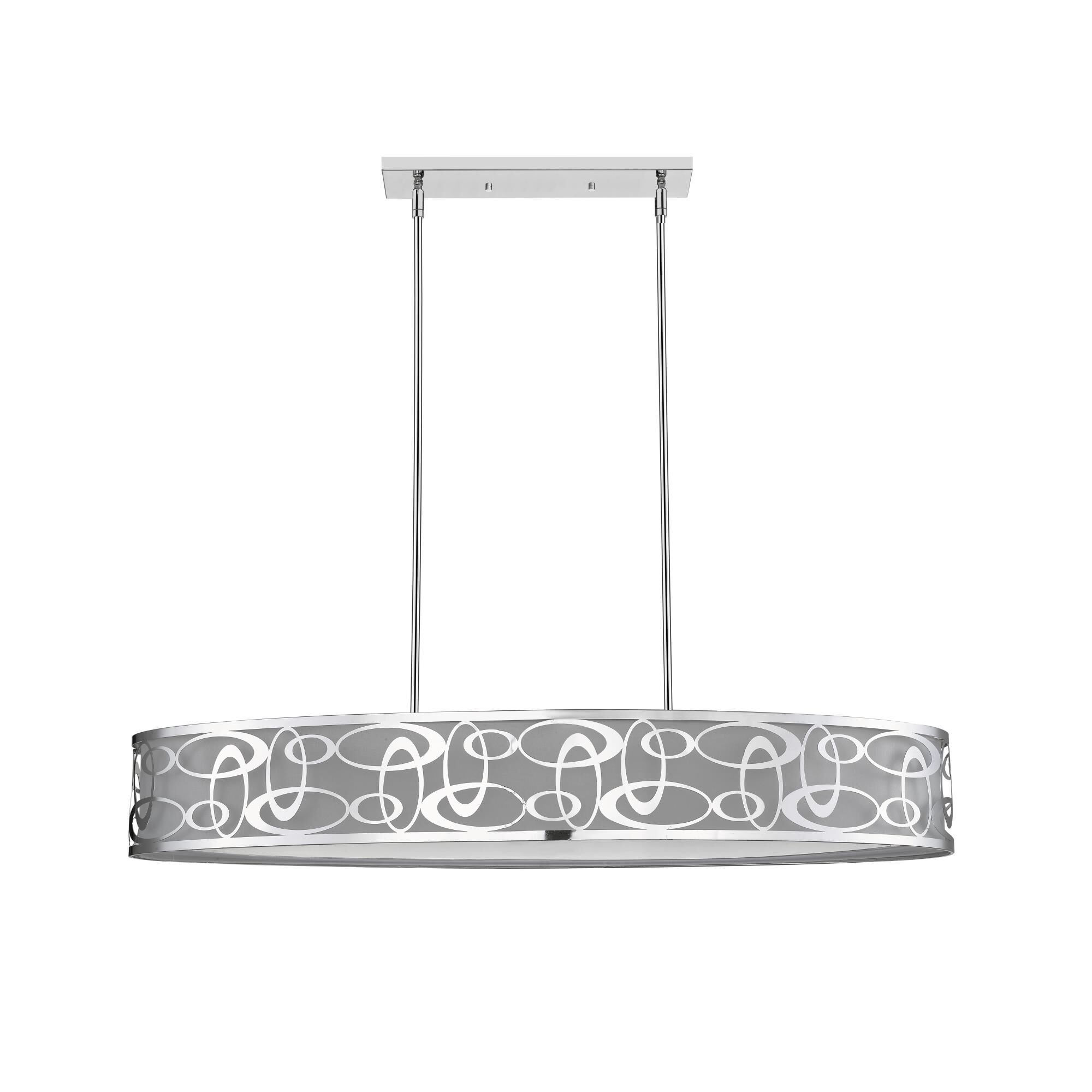 Opal 55 Inch 8 Light Linear Suspension Light by Z-Lite