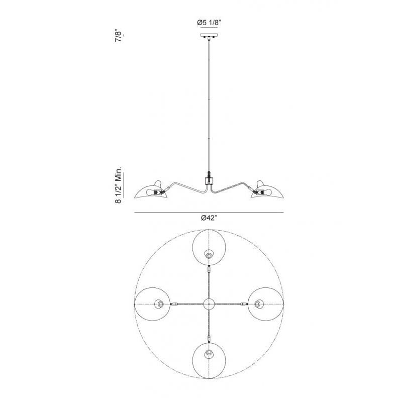 Shown in Bronze & Brushed Gold finish