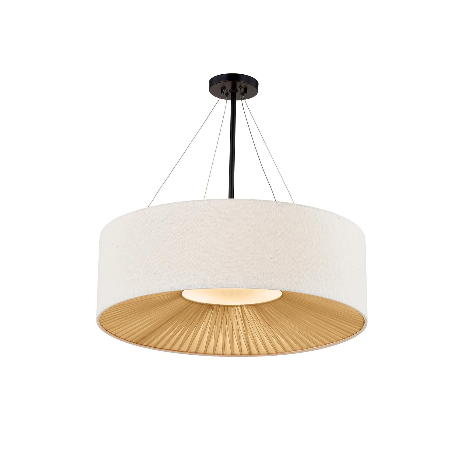 Textile - Warren 36 Inch Large Pendant by Justice Design Group