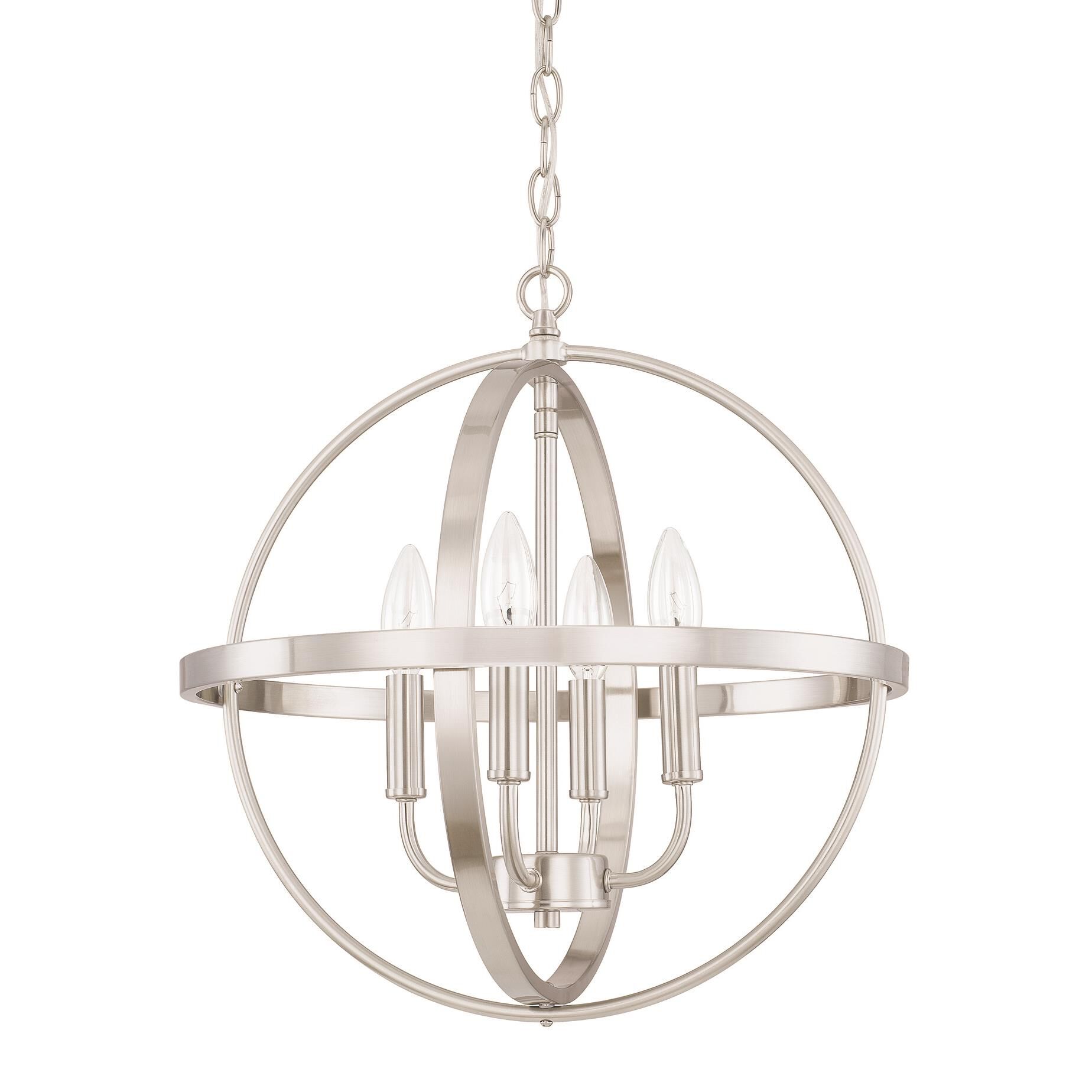 16 Inch 4 Light Mini Chandelier by Homeplace by Capital Lighting Fixture Company