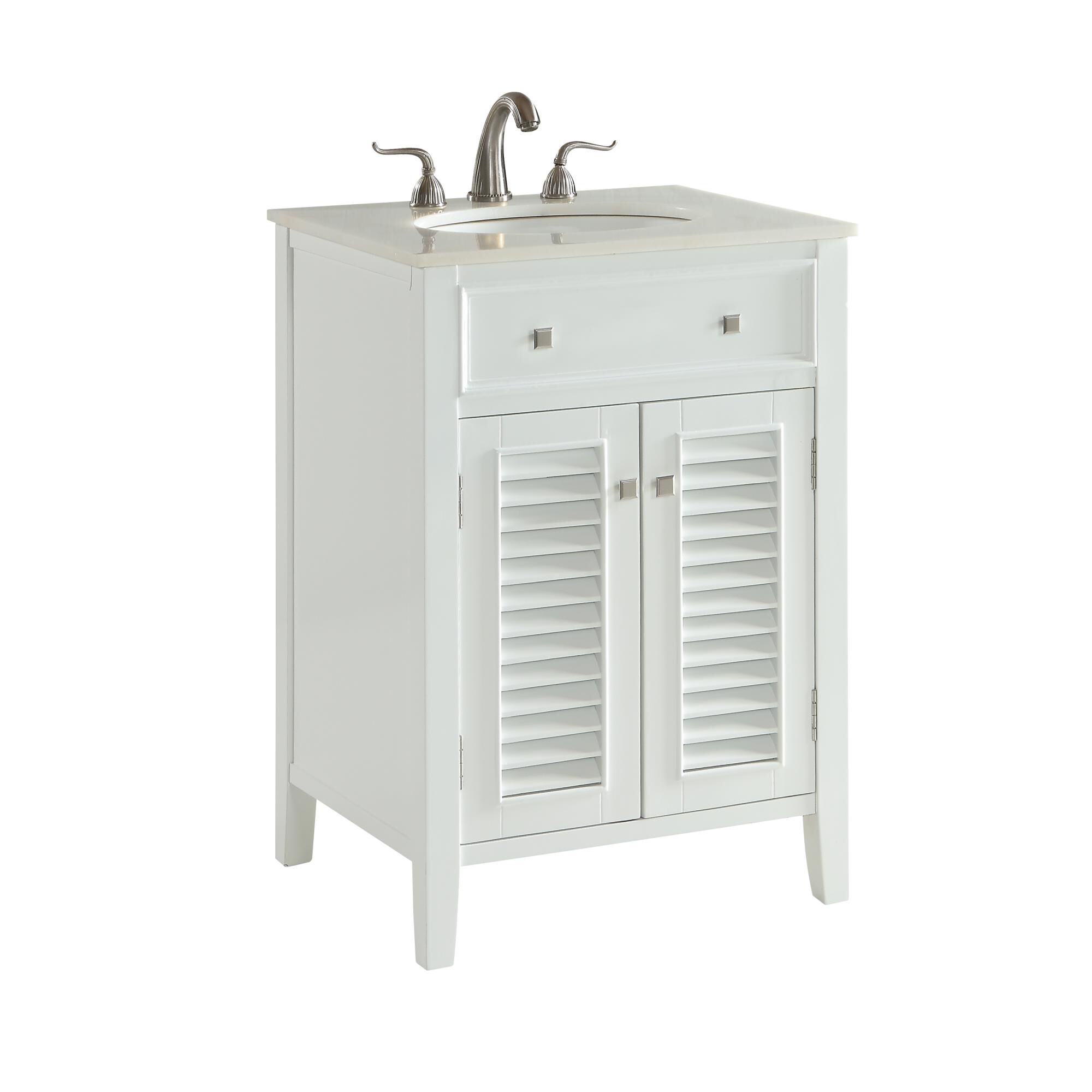 Shown in White finish