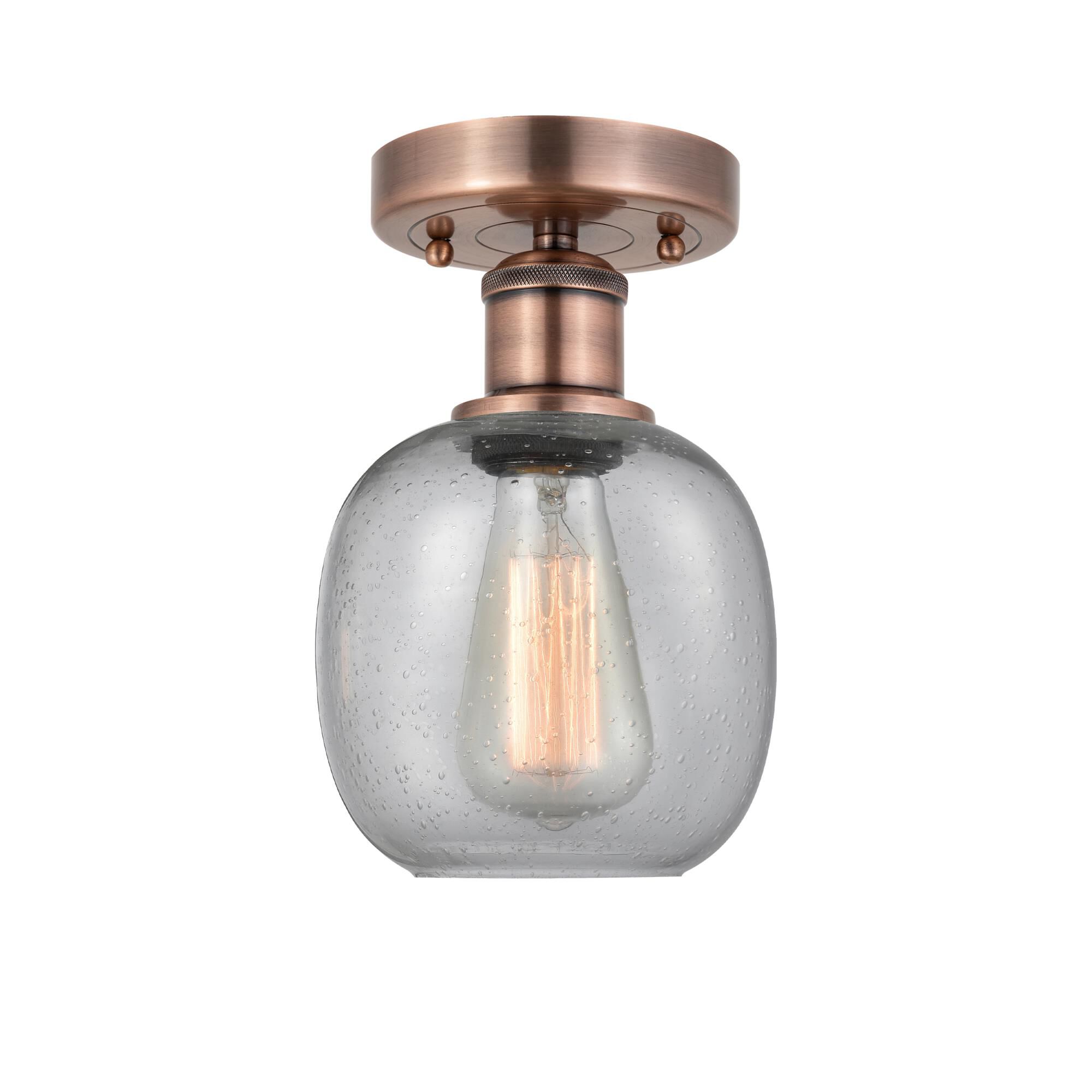 Bruno Marashlian Belfast 6 Inch 1 Light Semi Flush Mount by Innovations Lighting