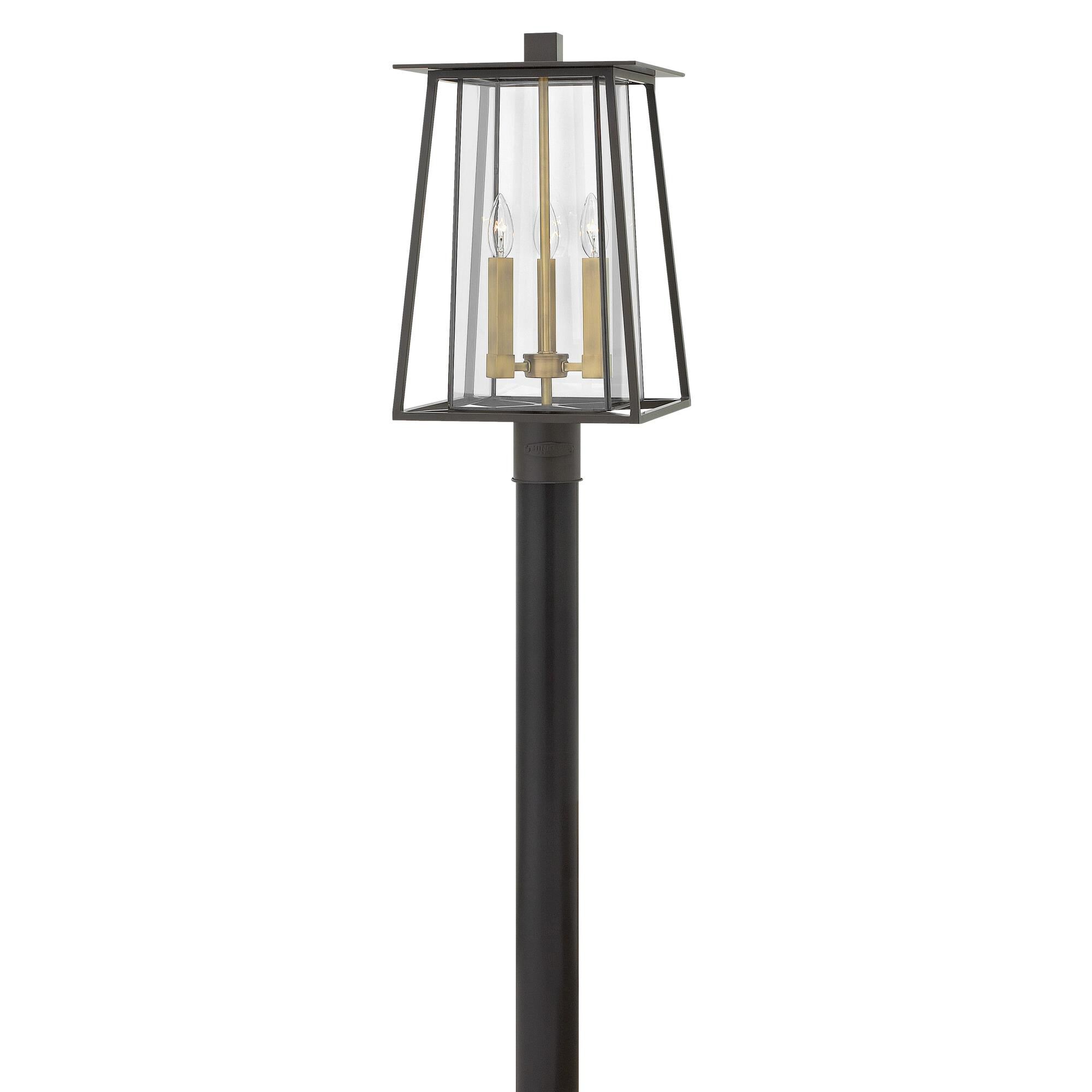 Walker 20 Inch Tall 3 Light Outdoor Post Lamp by Hinkley Lighting