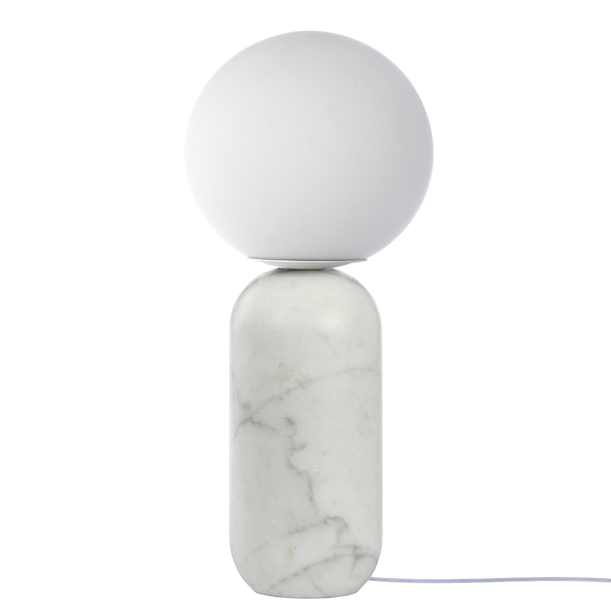 Shown in White finish and White shade