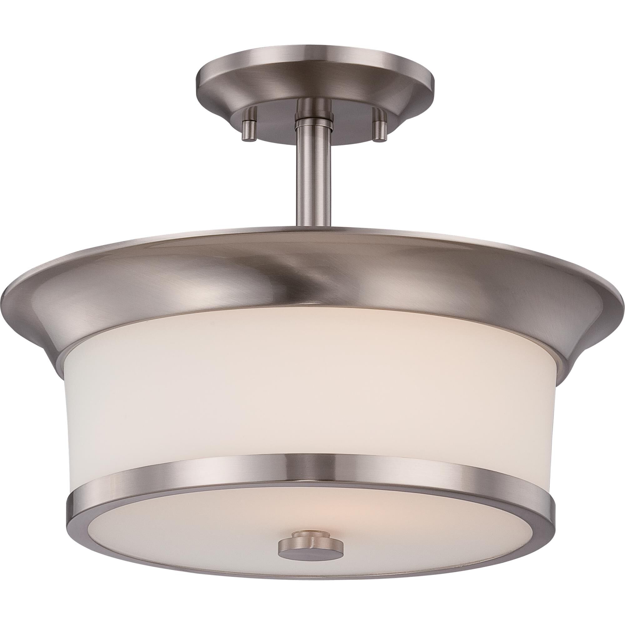 Mobili 13 Inch 2 Light Semi Flush Mount by Nuvo Lighting