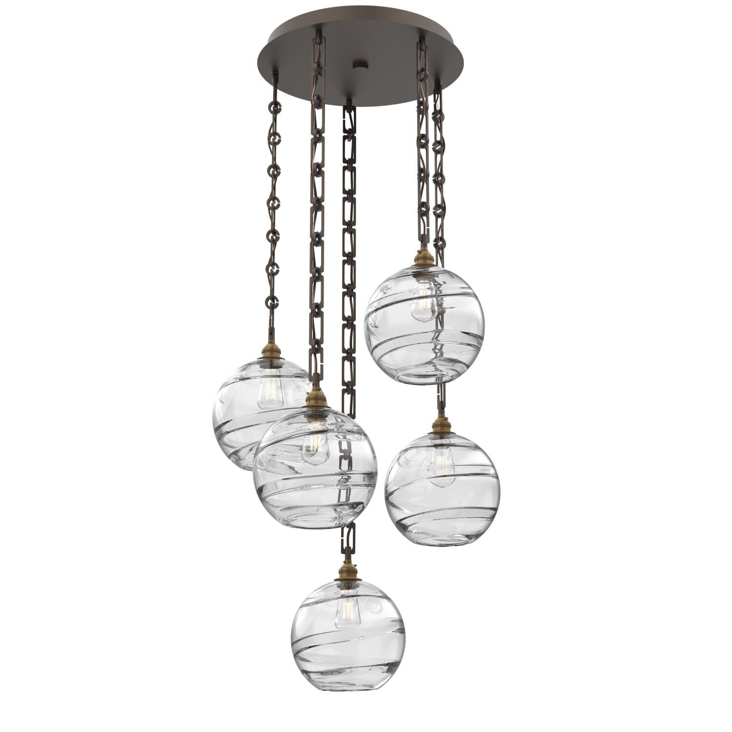 Levi Wilson Terra 23 Inch Multi Light Pendant by Hammerton Studio