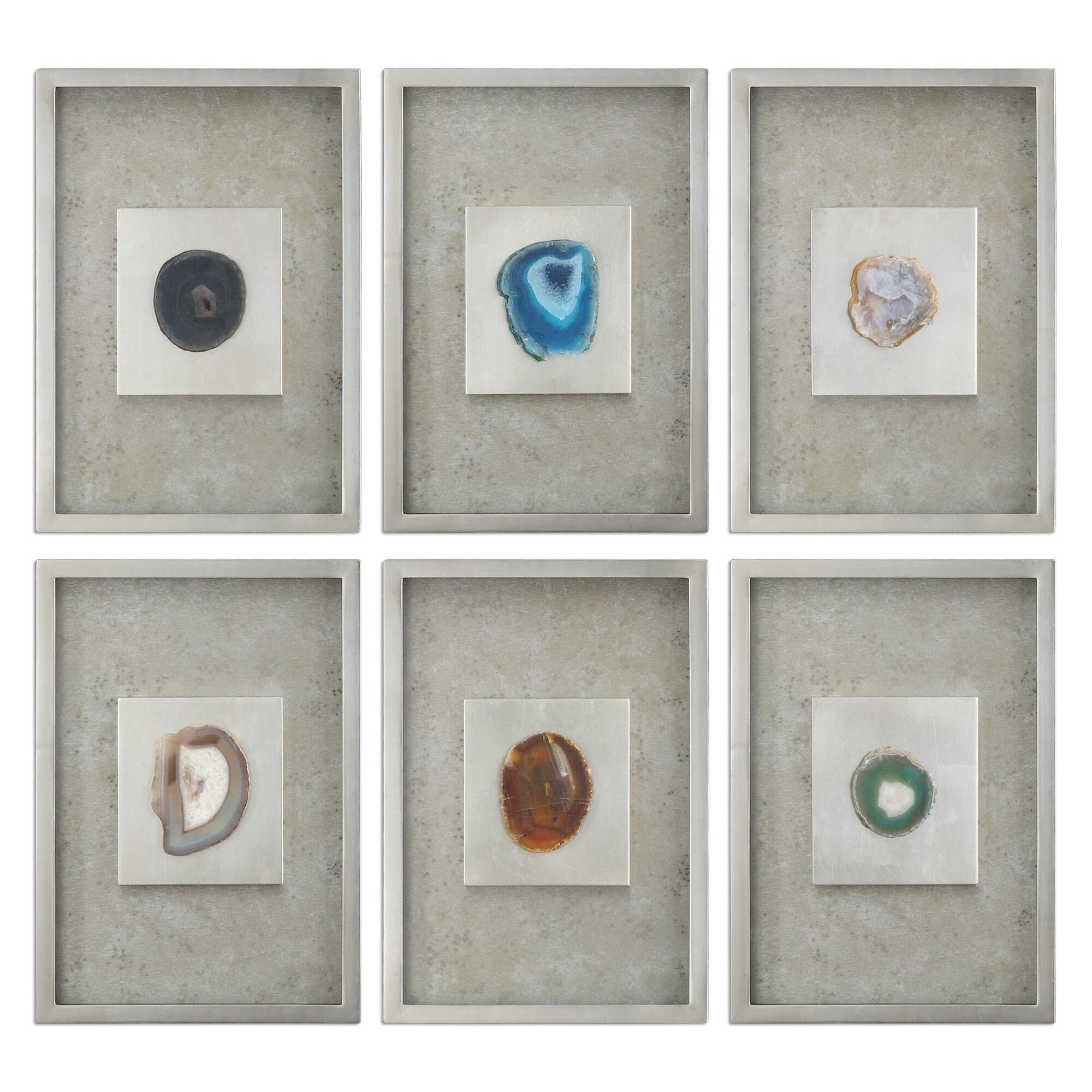 Shown in Silver Leaf-Mottled Silver Champagne-Agate Stone finish