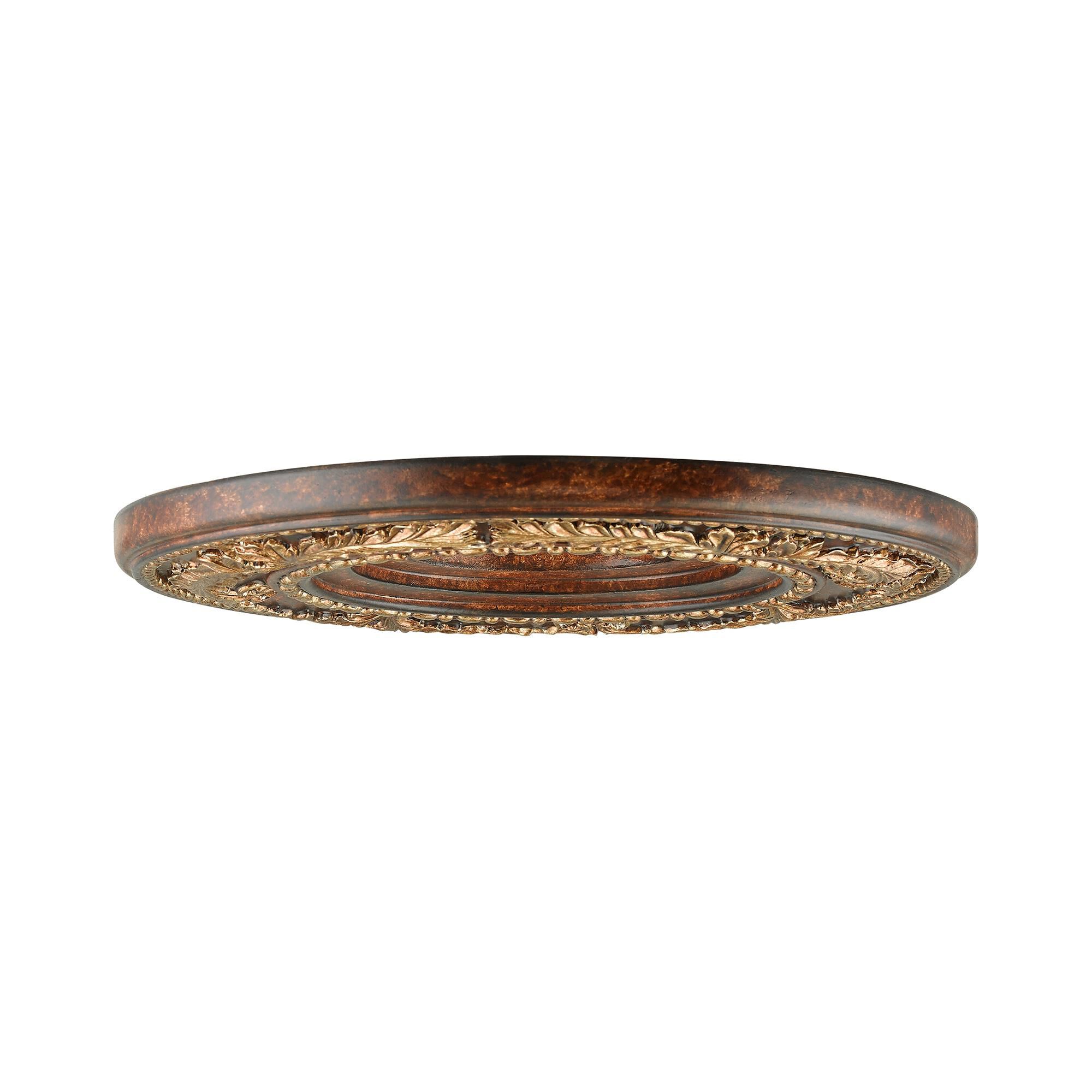 Shown in Verona Bronze-Aged Gold Leaf Accents finish