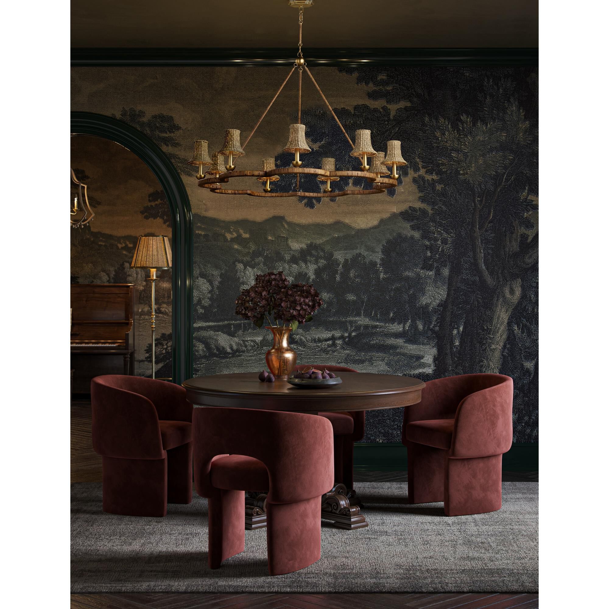 Savoie 43 Inch Chandelier by Currey and Company