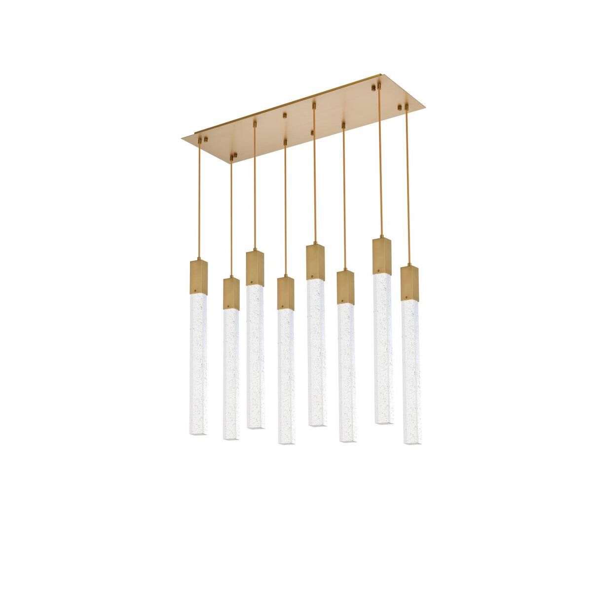 Shown in Satin Gold finish and Royal Cut Clear crystal