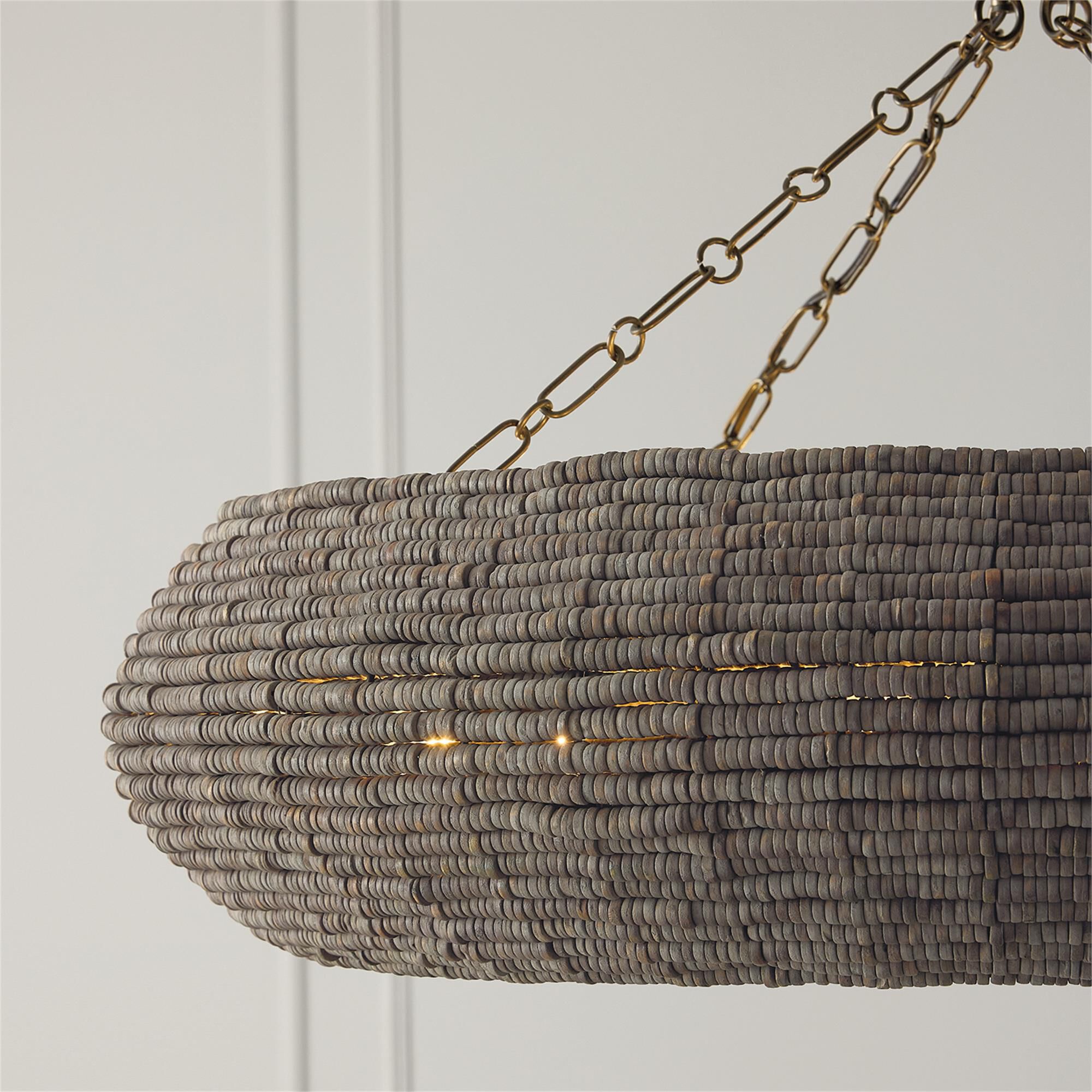 Shown in Aegean Grey And Dark Brass finish