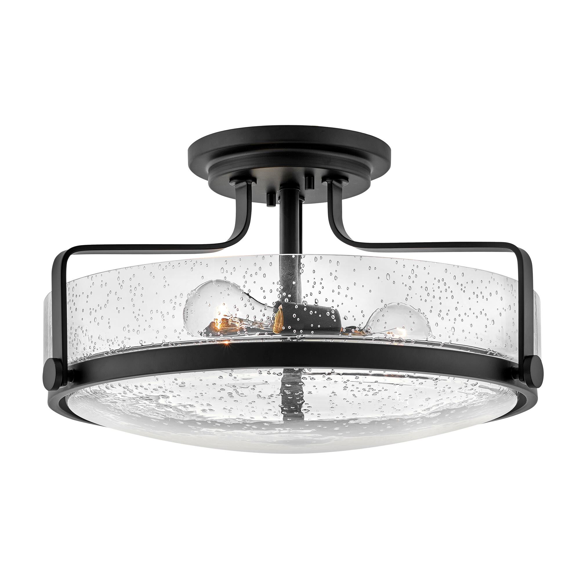 Harper 18 Inch 3 Light Semi Flush Mount,