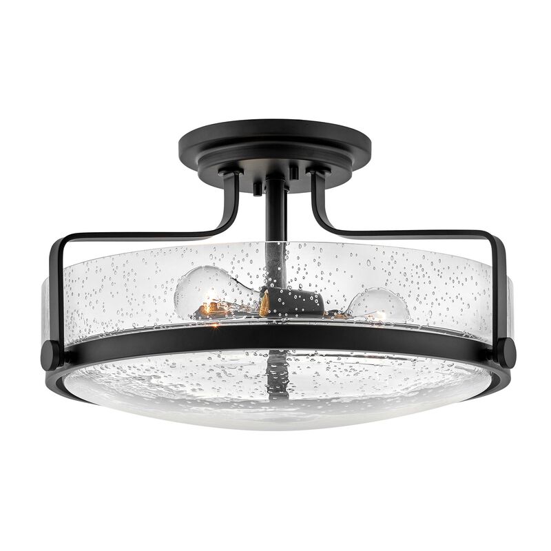 Harper 18 Inch 3 Light Semi Flush Mount by Hinkley