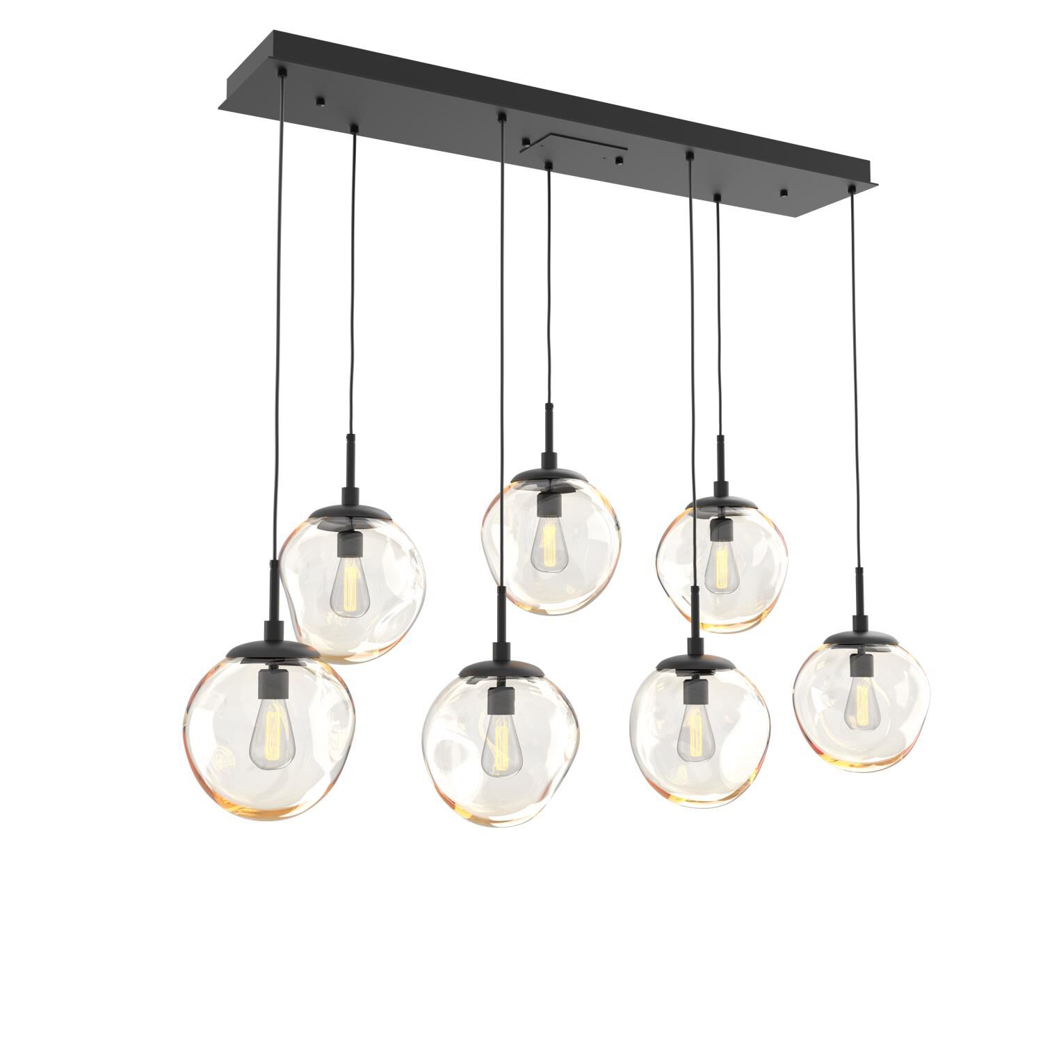 Levi Wilson Nebula 50 Inch 7 Light Linear Suspension Light by Hammerton Studio