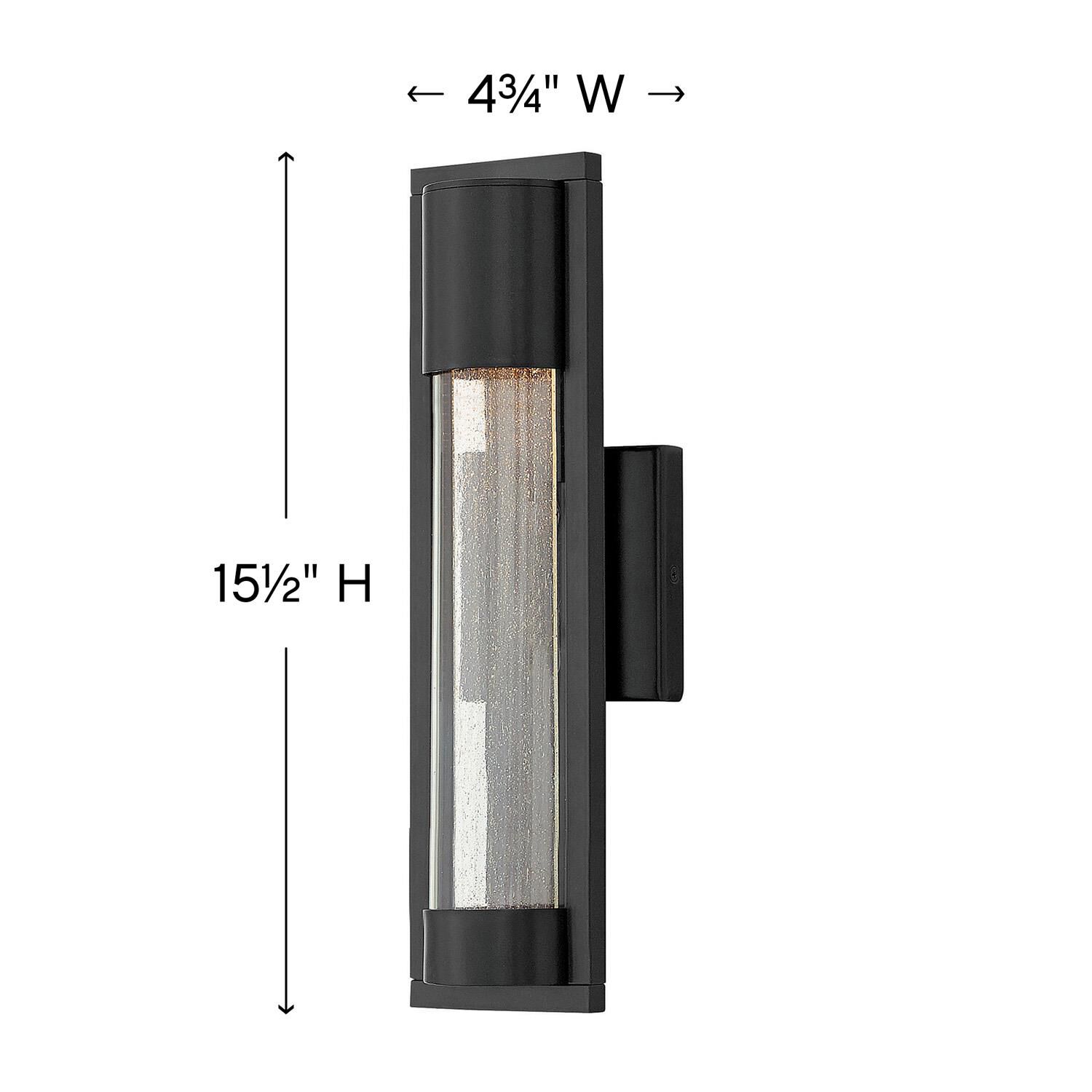 Hinkley Lighting Mist 15 Inch Tall Outdoor Wall Light
