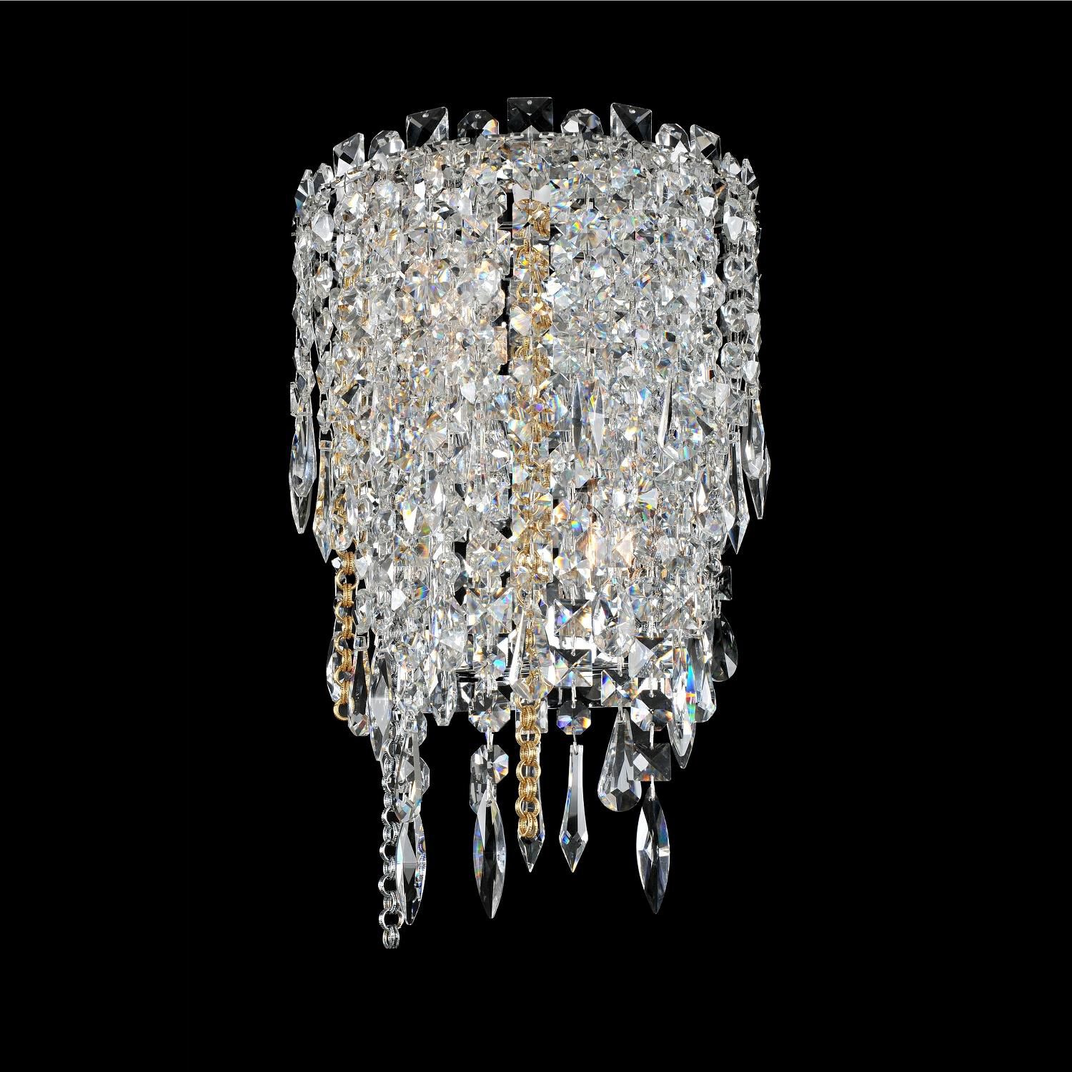 Shown in Chrome finish and Firenze Clear crystal 